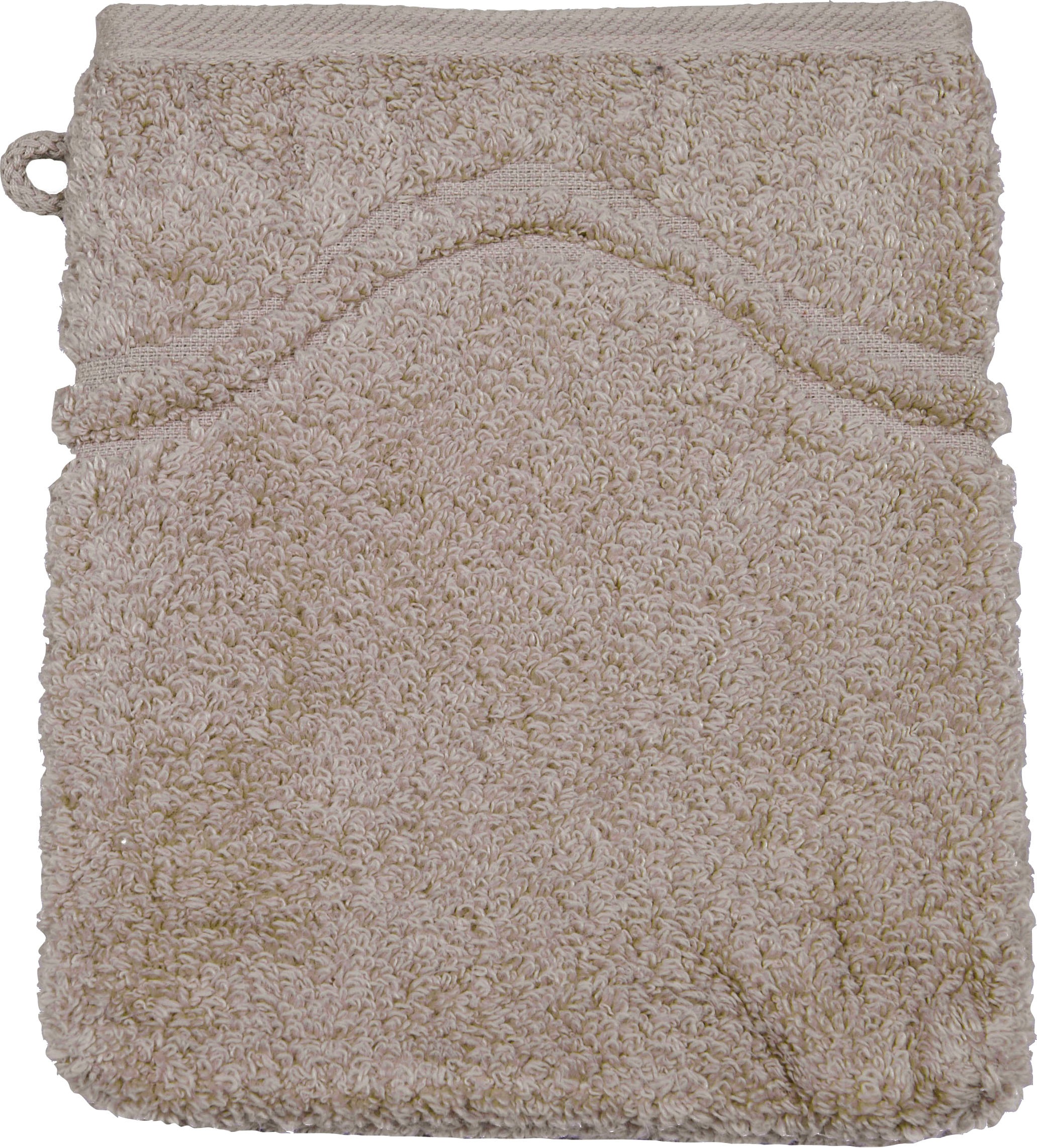 ROSS Waschhandschuh »Cashmere feeling«, (Packung, 6 St.), mit Wellen-Bordüre