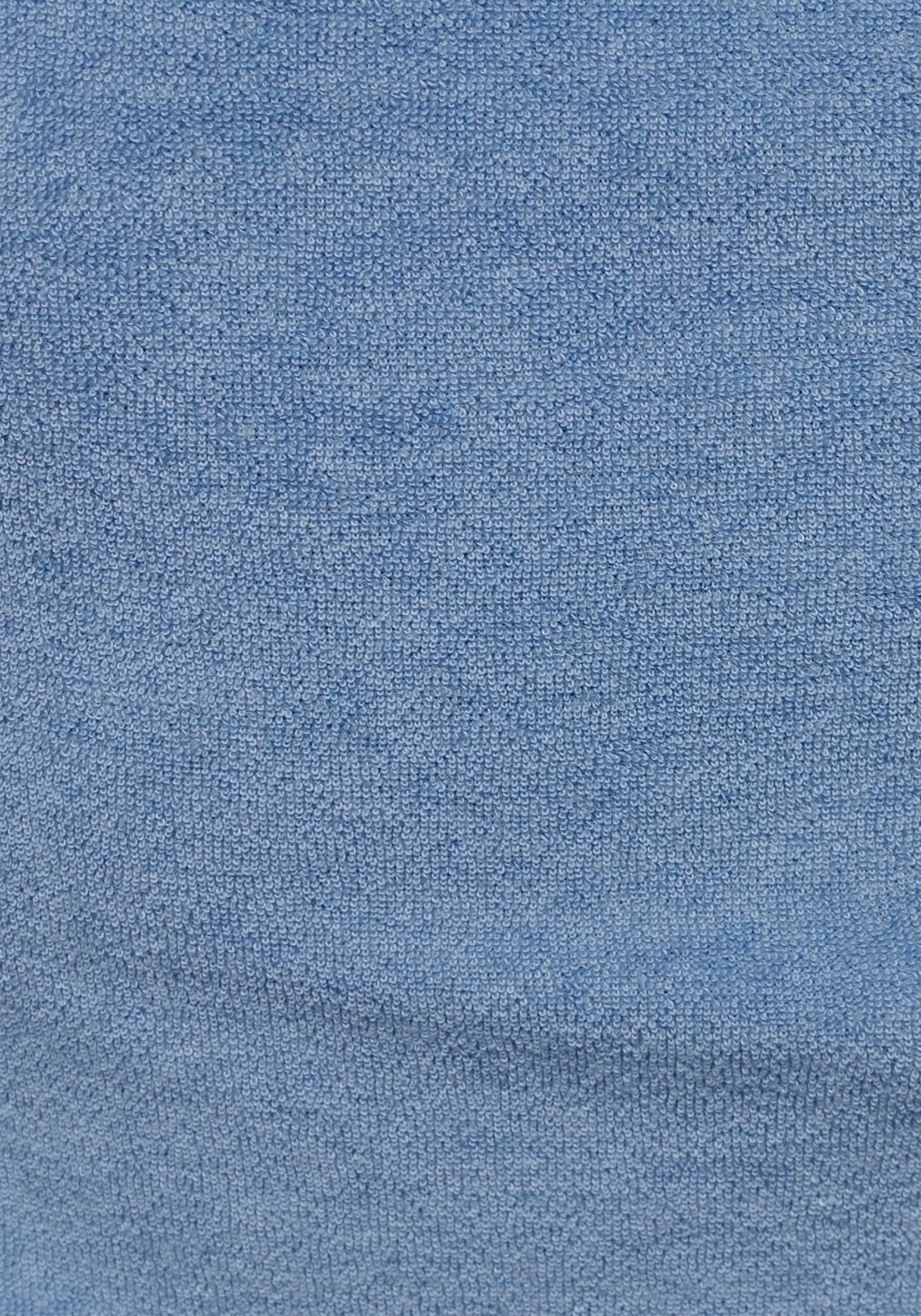 KangaROOS Damenbademantel »Dalia«, (1 St.), Uni-Farben und innen mit Streifen, Bademantel mit Taschen, XS-2XL