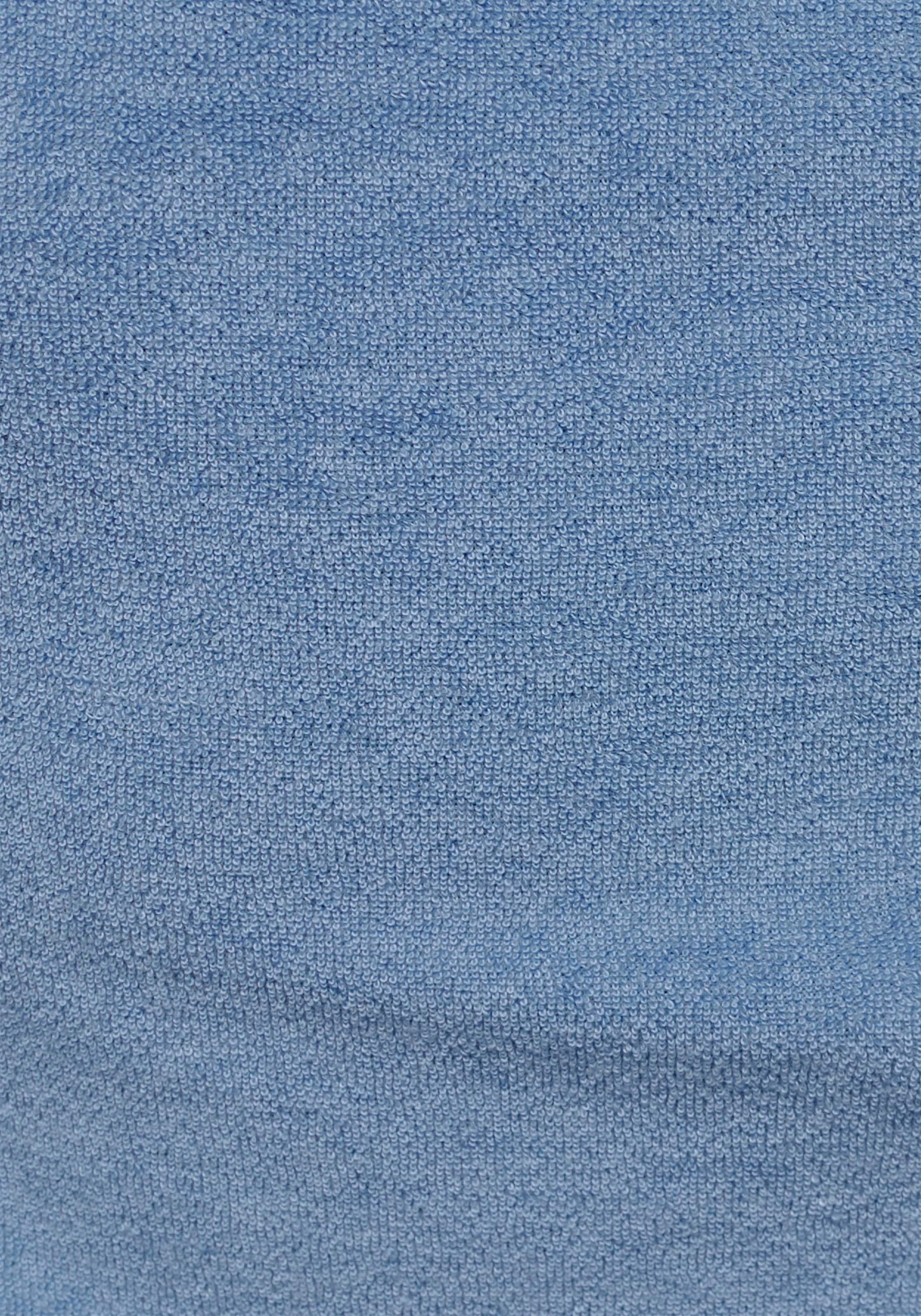 KangaROOS Damenbademantel »Dalia«, (1 St.), Uni-Farben und innen mit Streifen, Bademantel mit Taschen, XS-3XL