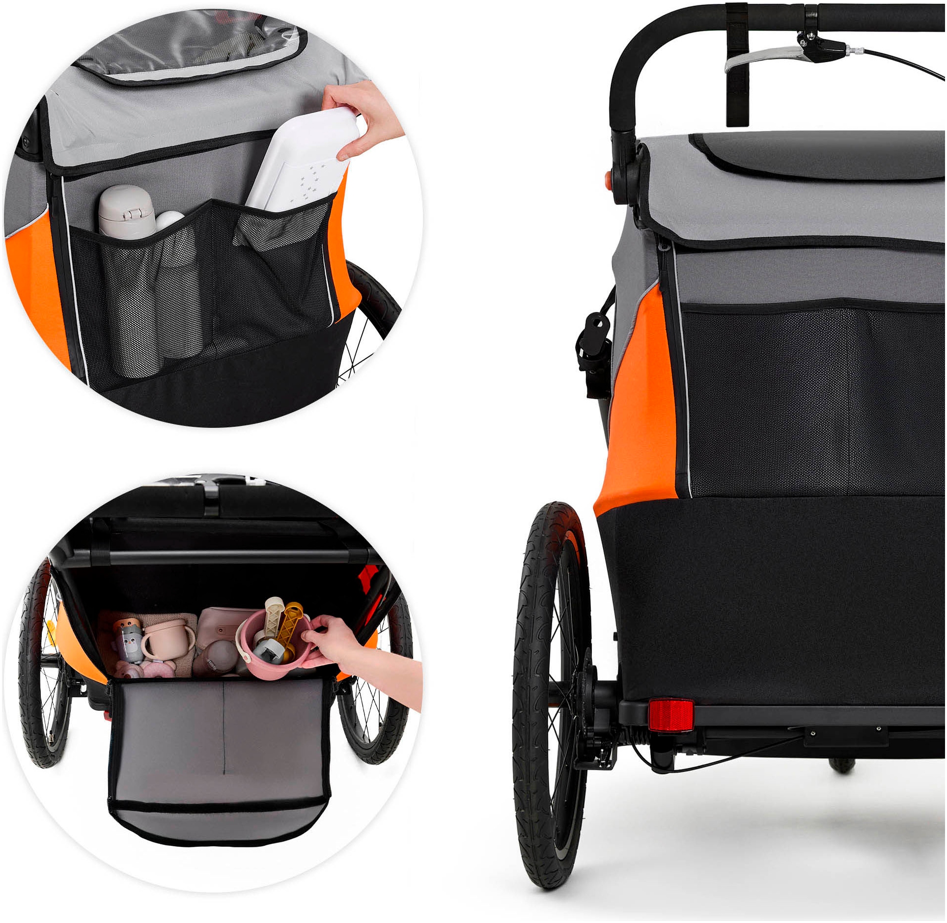 Kinderkraft Fahrradkinderanhänger »NAVA« für 2 Kinder