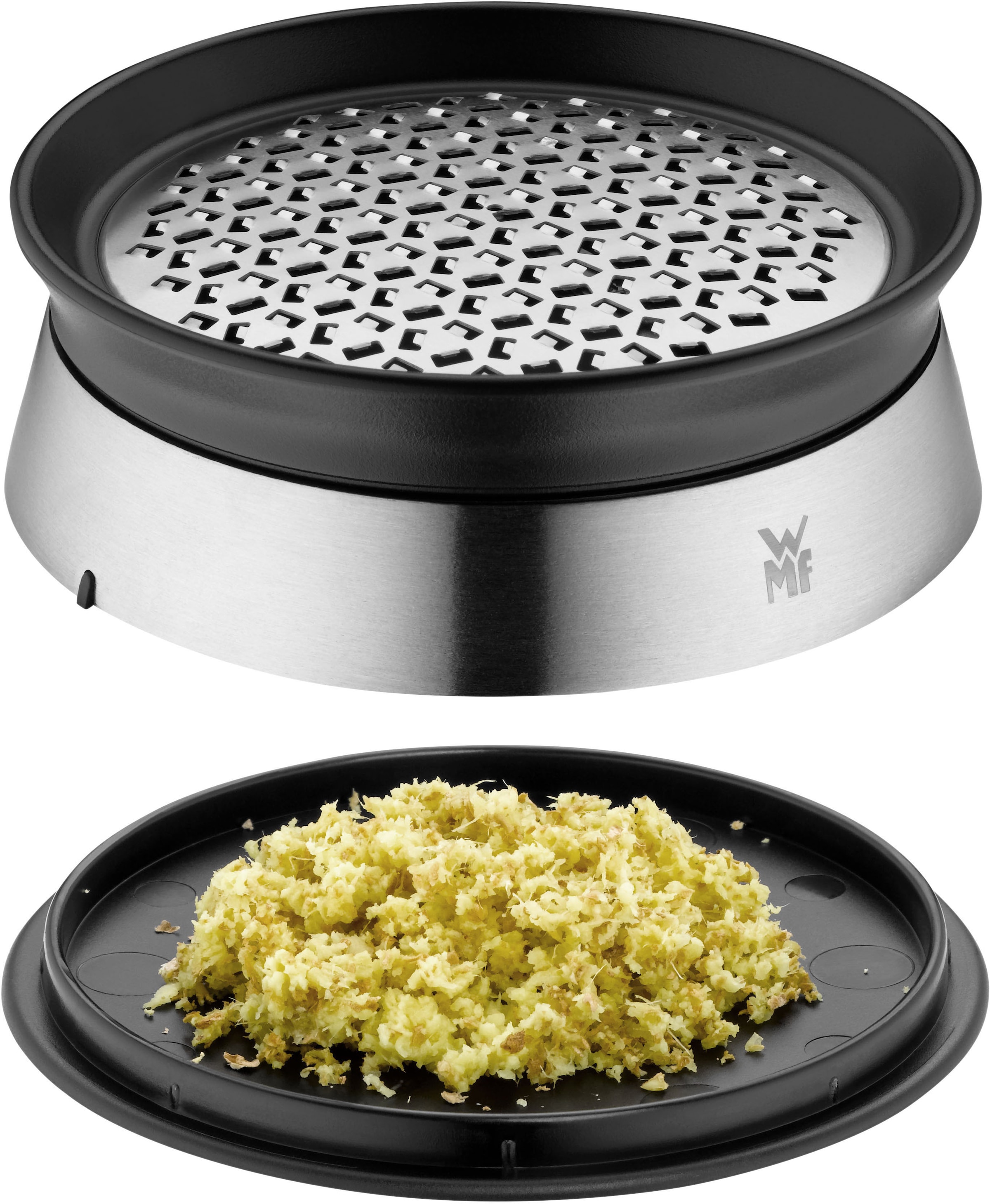 WMF Ingwerreibe »Balance, 3-teilig« Cromargan Edelstahl rostfrei, Drehaufsatz, Auffangbehälter