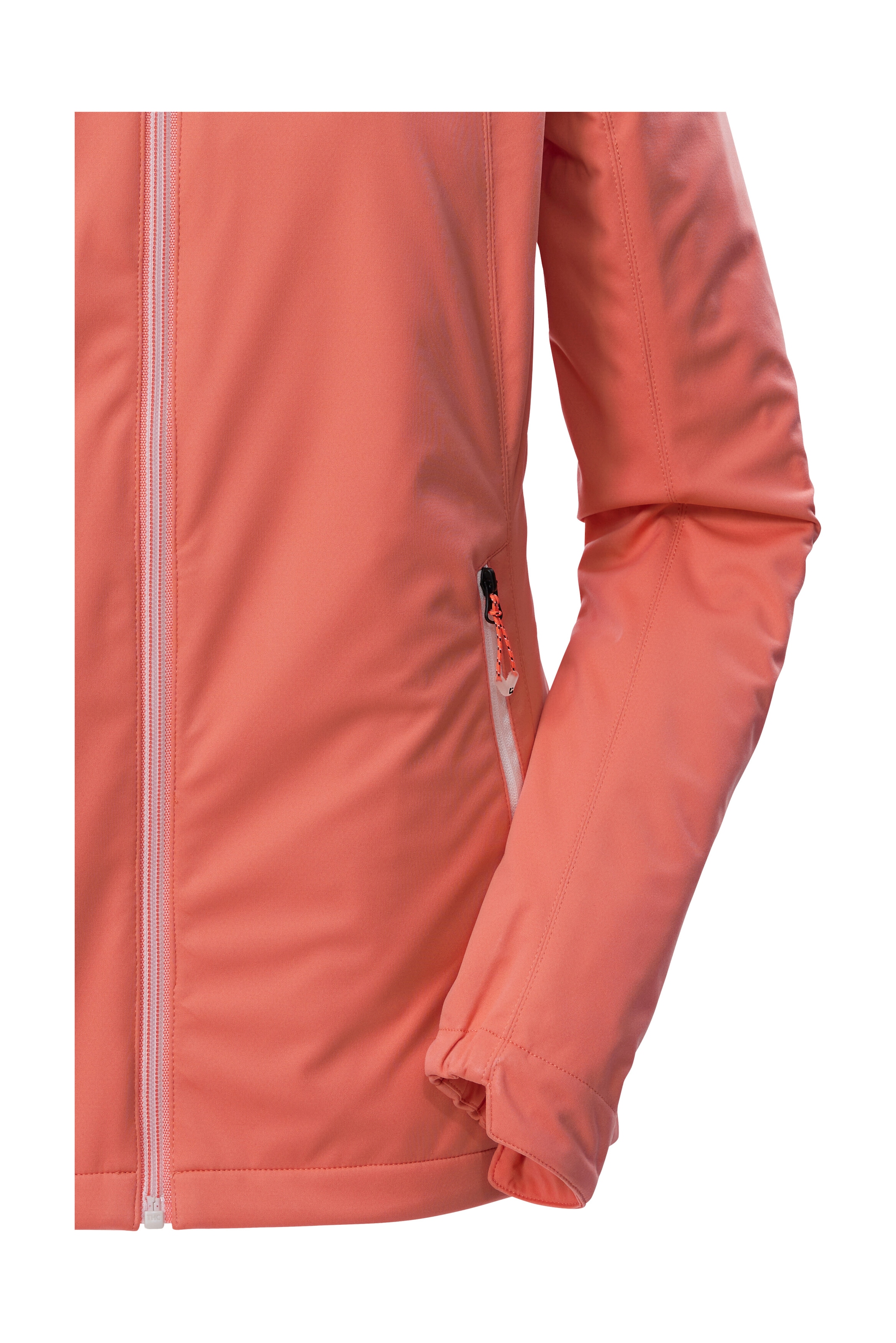 Killtec Softshelljacke »KOS 69 WMN SFTSHLL JCKT« Winddichte, wasserabweisende Damenjacke mit abnehmbarer Kapuze