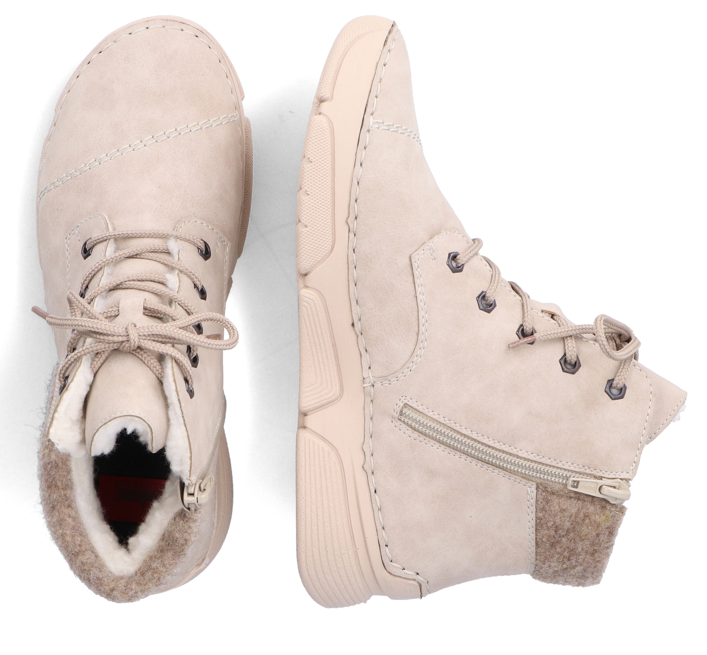 Rieker Winterboots  mit weichem Filzrand