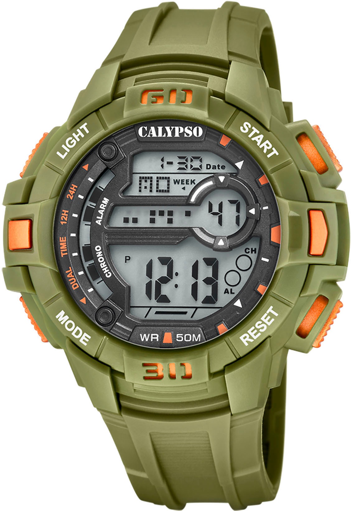 CALYPSO WATCHES Chronograph »Digital For Man, K5836/3«, Armbanduhr, Quarzuhr, Herrenuhr, Datum,...