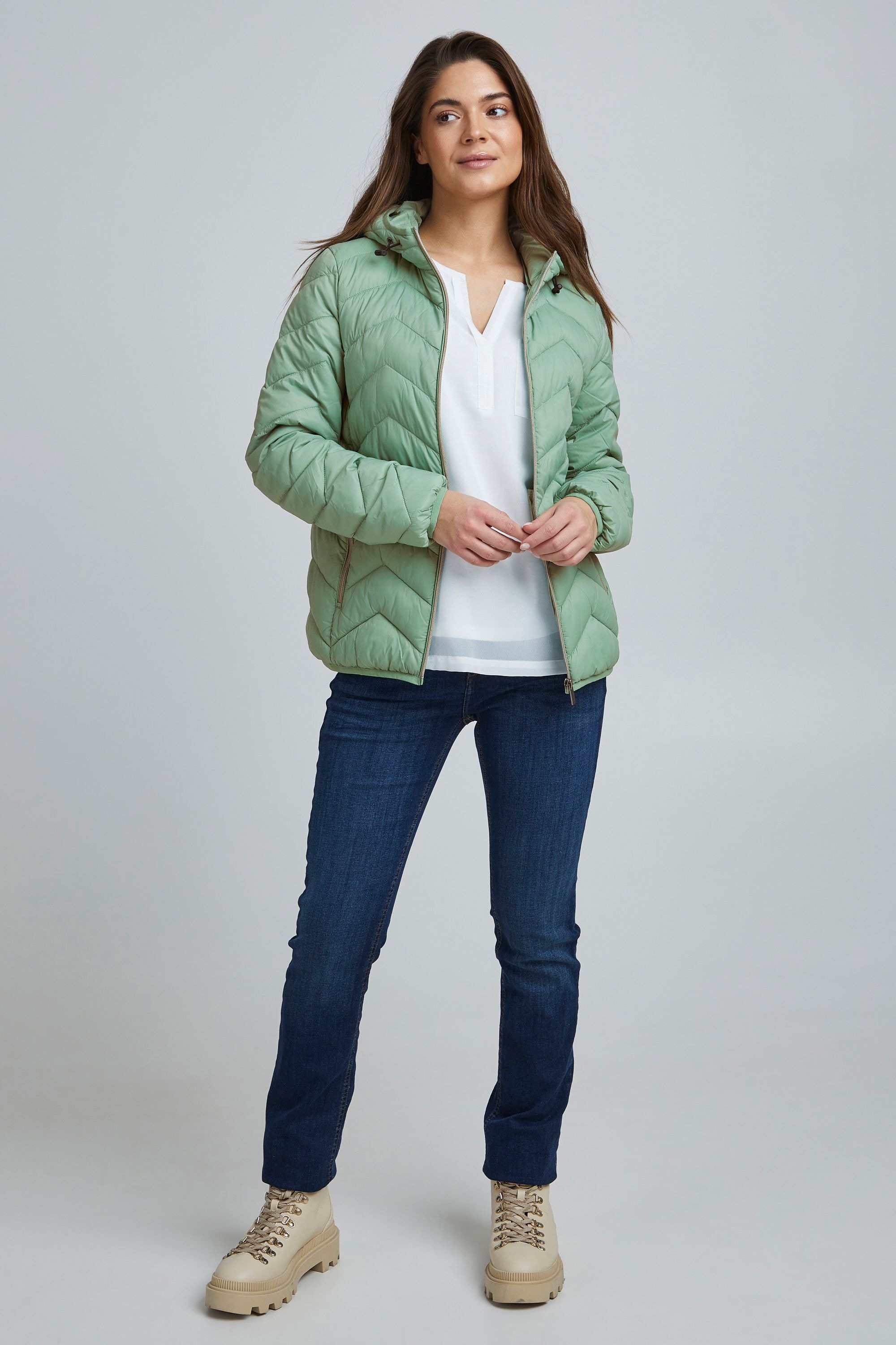 fransa Steppjacke »Steppjacke FRBapadding«, mit Kapuze