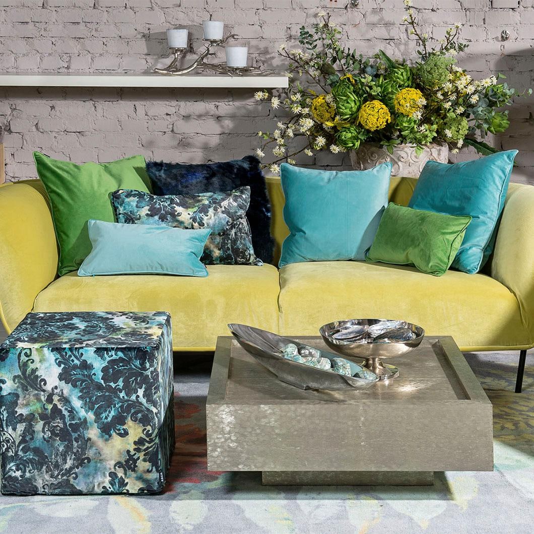 H.O.C.K. Dekokissen »Nobile Samt« im klassischen Stil, Kissenhülle mit Füllung, 1 Stück