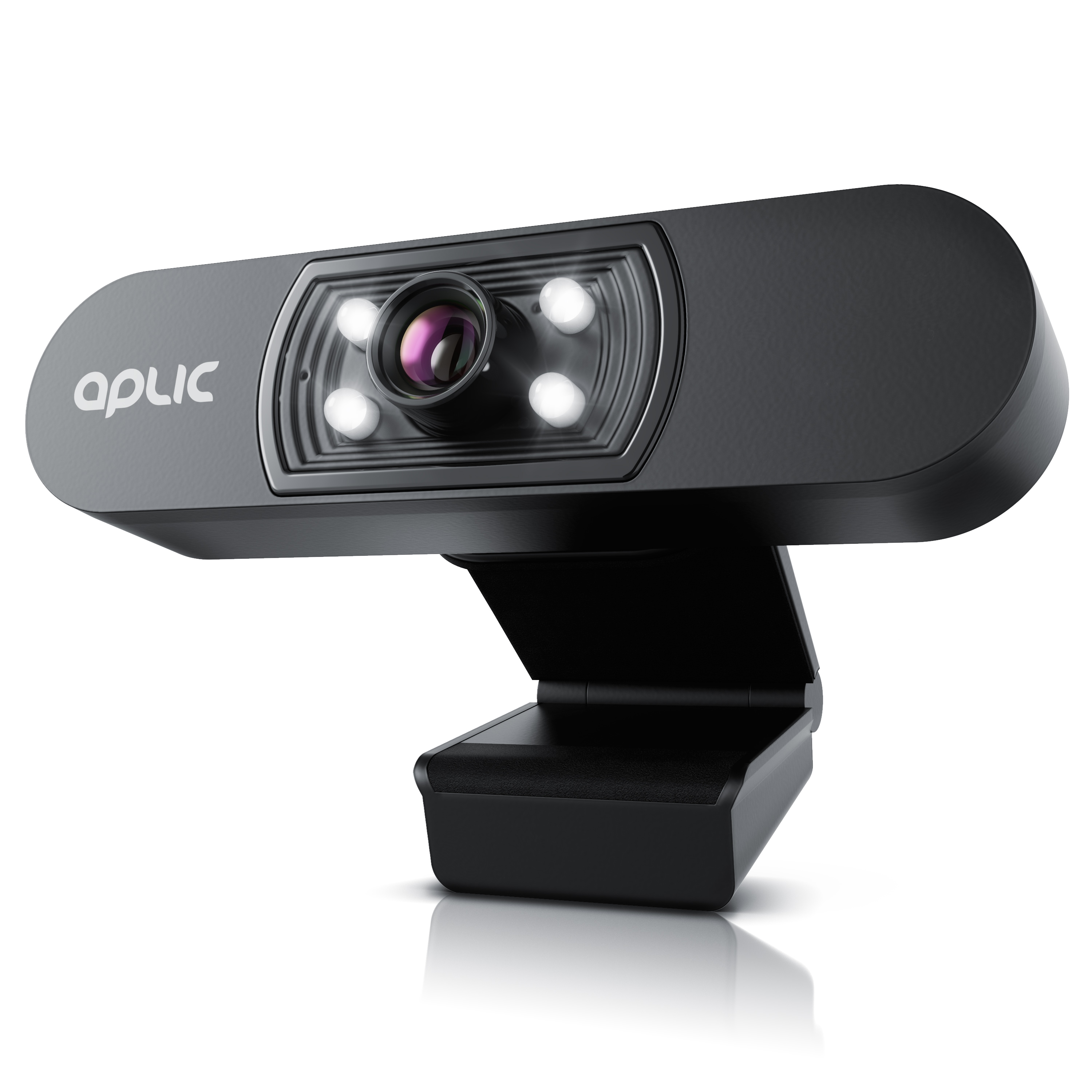 Aplic Webcam »4 Hilfslichter / Szenelicht– 5P Linse – Mikrofon«, Full HD
