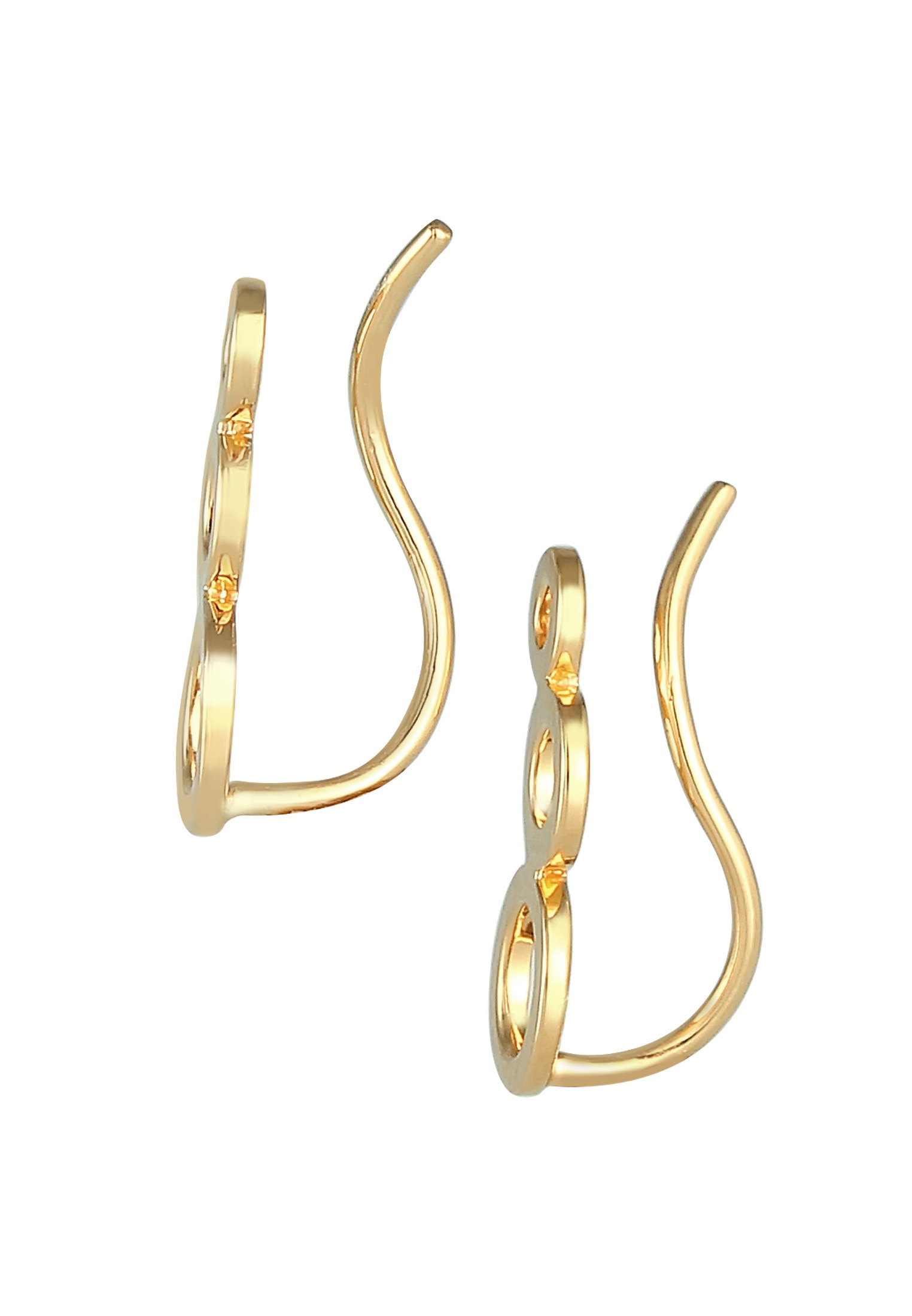 Elli Paar Ohrstecker »Ohrringe Ear Climber Rund Kreis Look 925 Silber«