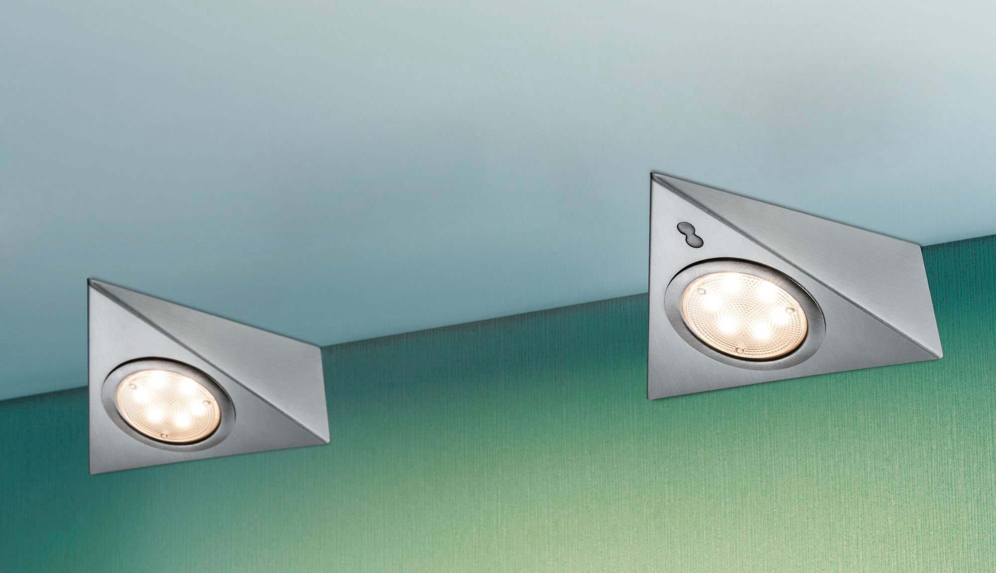 Paulmann Unterschrankleuchte »Möbel Aufbauleuchte LED mit Näherungssensor inkl. LED-Modul 3x2,8W«, 3 flammig, 3er-Set inkl. LED-Modul 3x2,8W
