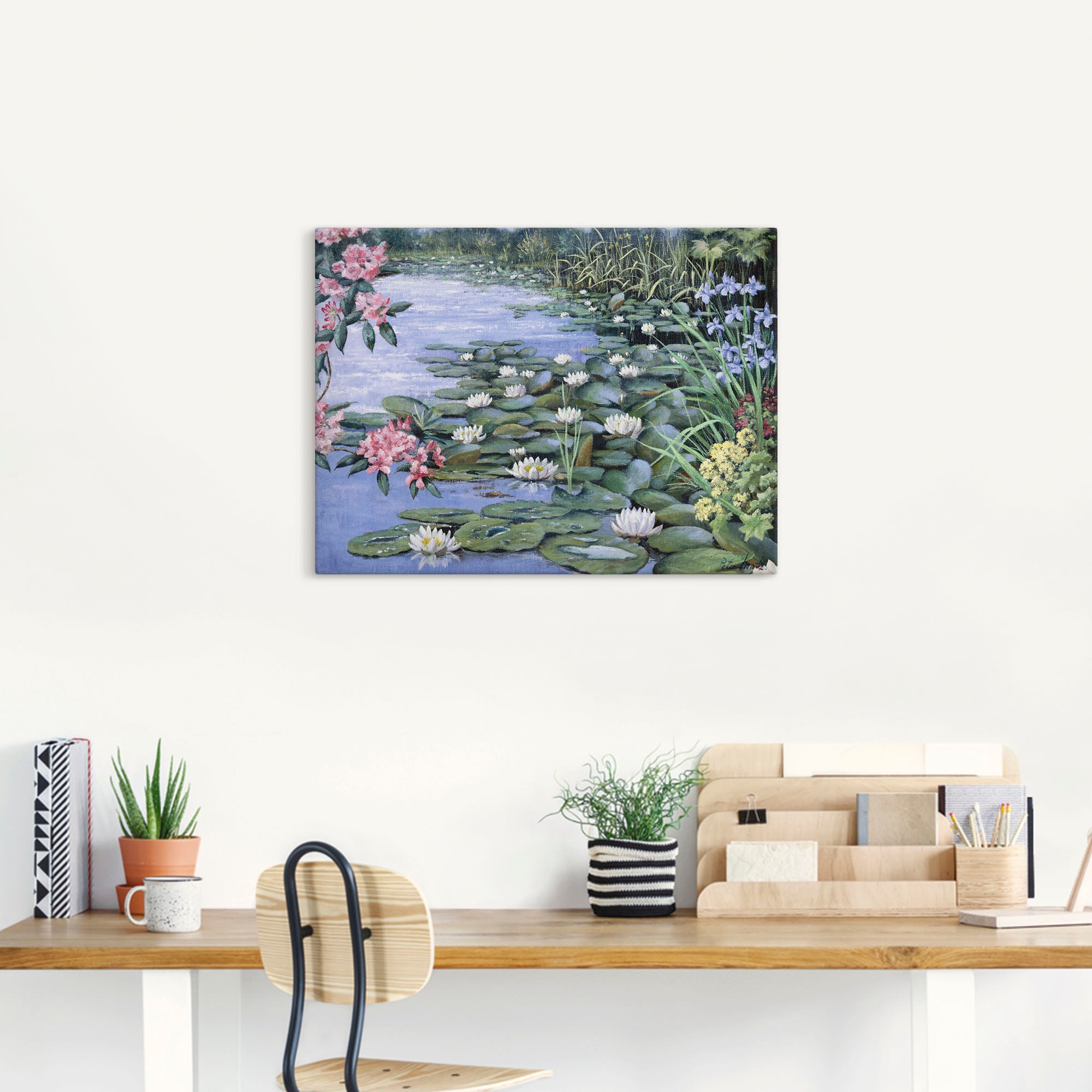 Artland Leinwandbild »Der See« Gewässer 1 Stk. tlg. auf Holzrahmen gespannt