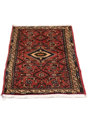 Orientteppich »Perser - Nomadic - 88 x 64 cm - dunkelrot«, rechteckig