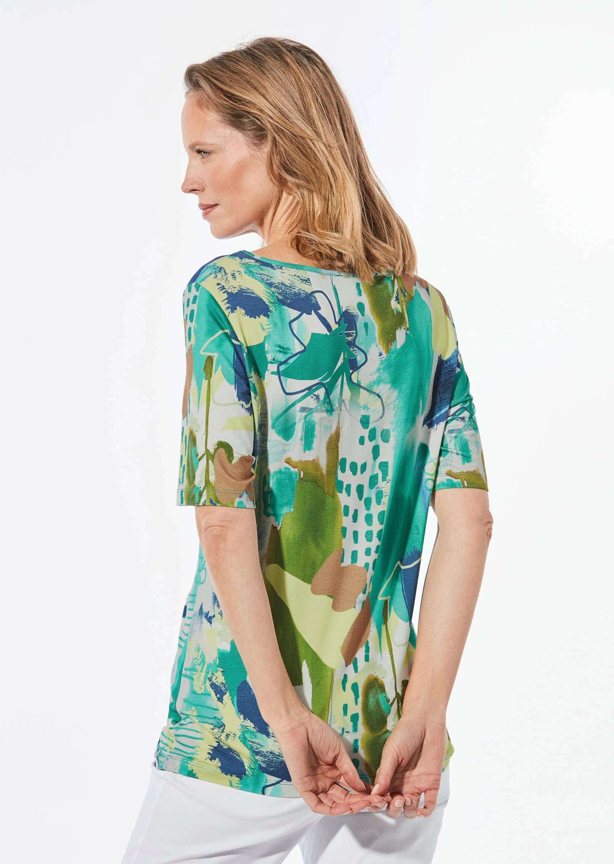 GOLDNER Kurzarmshirt »Kurzgröße Shirt mit U-Boot-Ausschnitt«