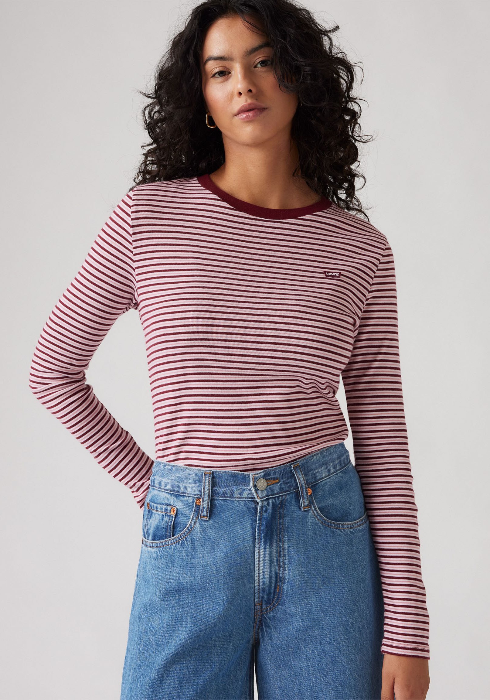 Levi's® Langarmshirt »ESSENTIAL HM LS TEE«, mit Streifen