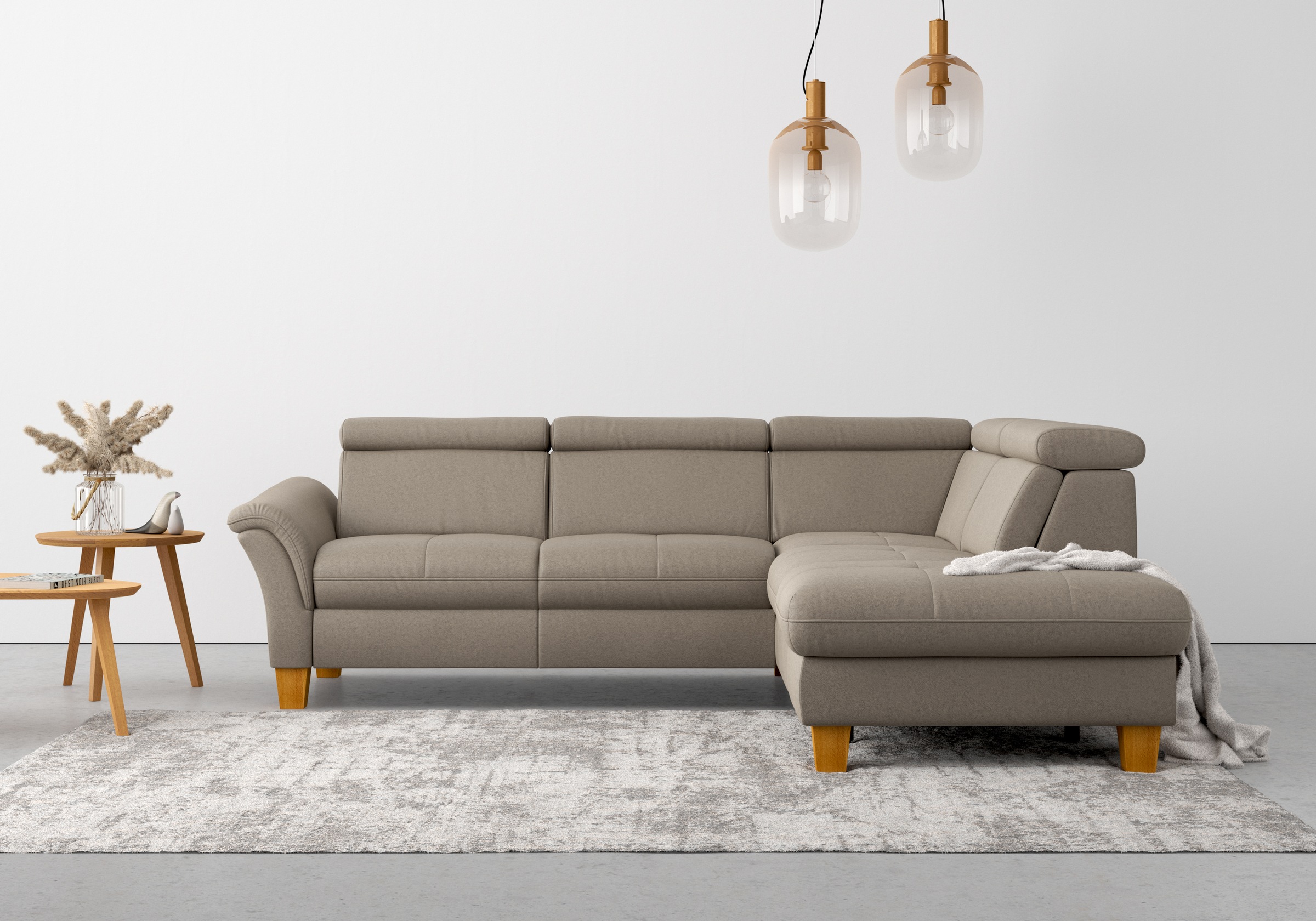 Home affaire Ecksofa »Lindgren L-Form«, wahlweise mit TV-Funktion, Stauraum und Kopfteilverstellung
