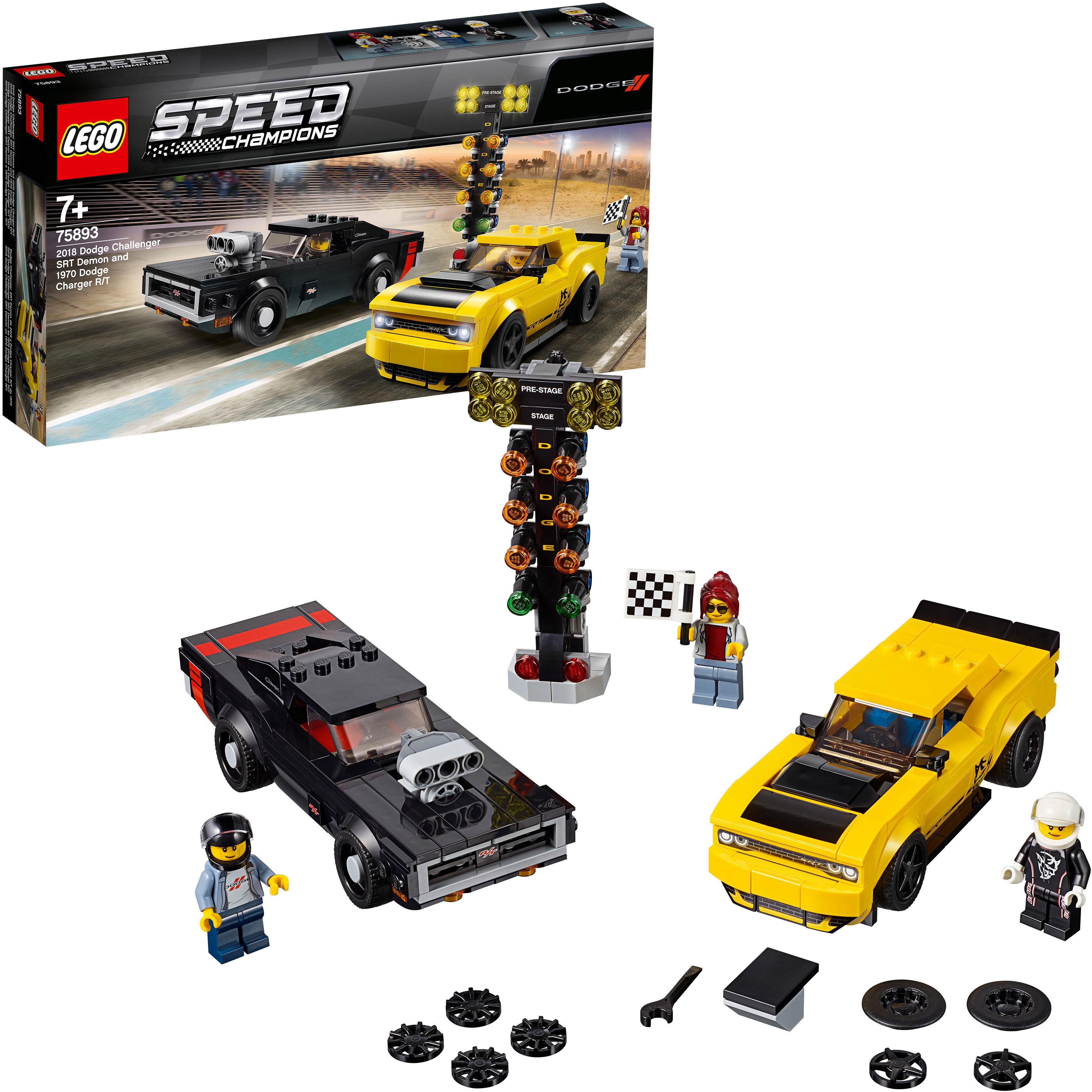 LEGO® Konstruktionsspielsteine »2018 Dodge Challenger SRT Demon und 1970 Dodge Charger R/T (75893), LEGO® Speed Champions«, (478 St.), Made in Europe