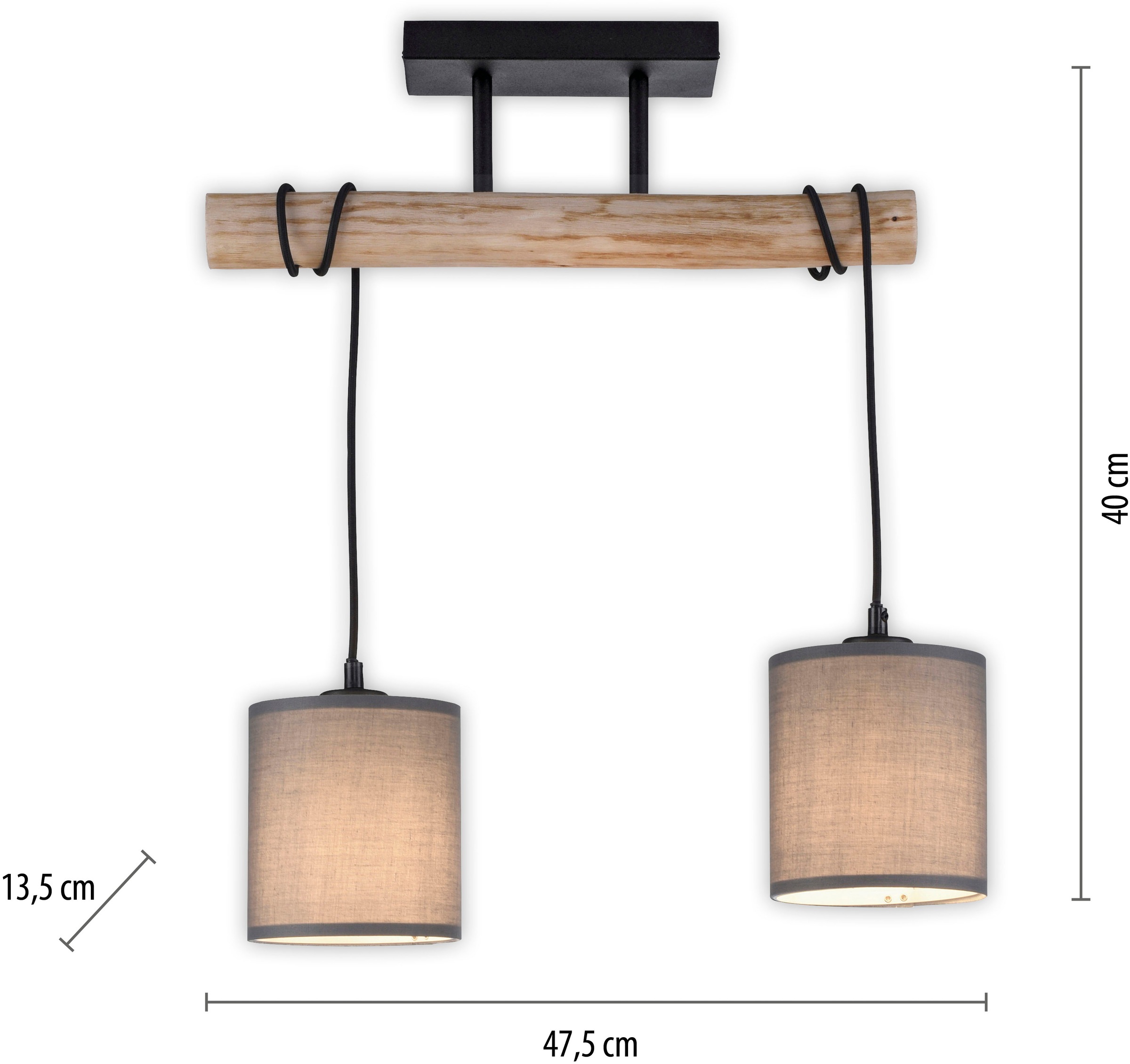 JUST LIGHT Deckenleuchte »GREEN TRIB« E27 1 Stk.