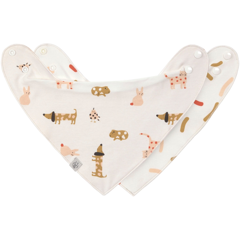 LÄSSIG Dreieckstuch »Little Mateys, Bandana, spicy orange«, (Set, 2 St.), für Babys; Bio-Baumwolle