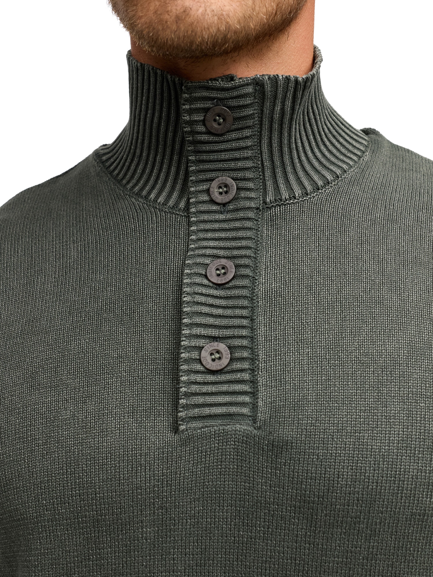 Indicode Strickpullover »INNiels ½ Placket«