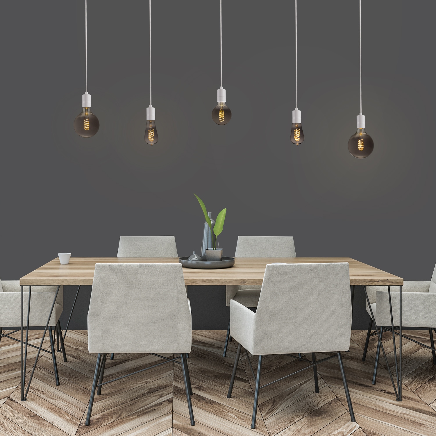 Paco Home Pendelleuchte »HUGO« E27 Kürzbar 1-Flammig Einfache Montage Ideal Für Individuelle Gestaltung