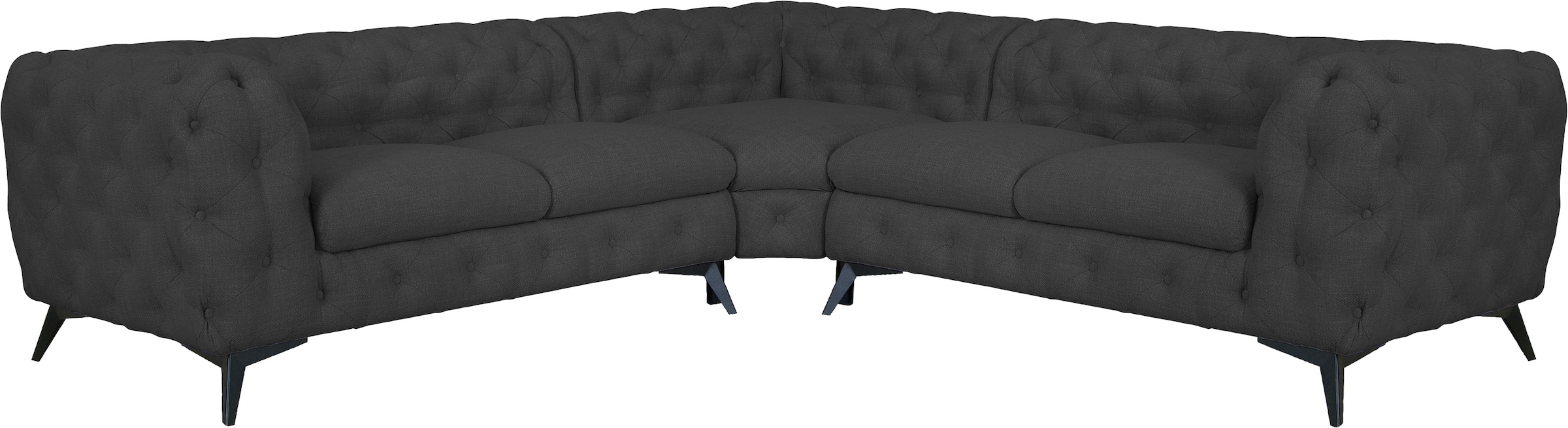 Chesterfield-Sofa »Glynis L-Form«, aufwändige Knopfheftung, moderne Chesterfield...