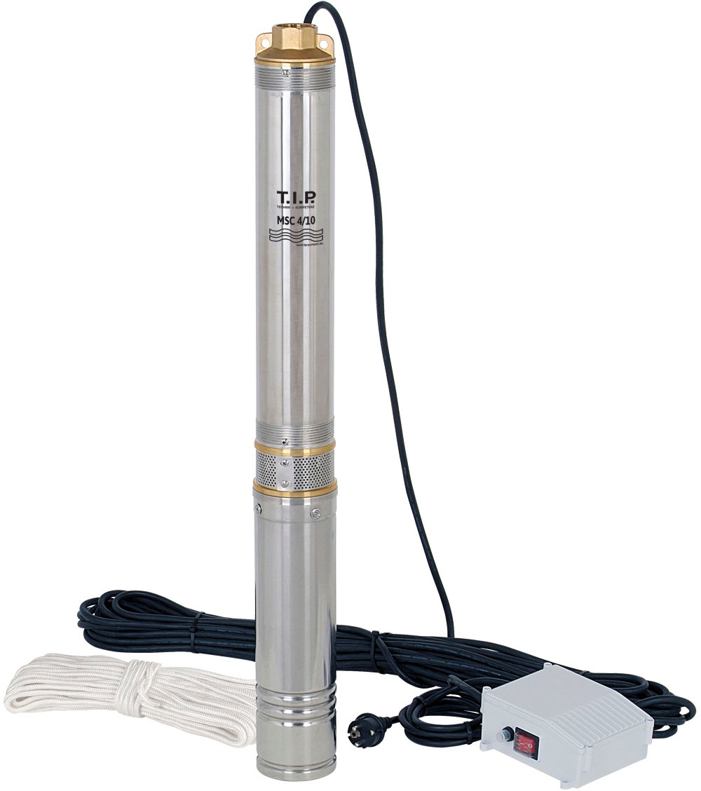Tip Tiefbrunnenpumpe »MSC 4/10« in schwarz