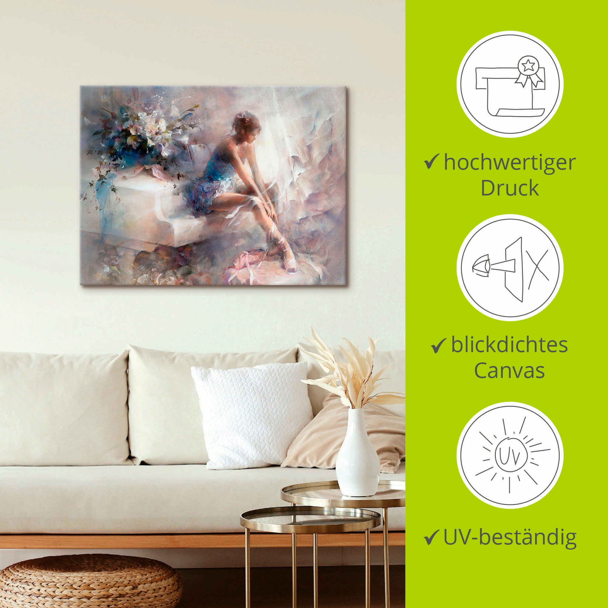 Artland Wandbild »Melodien«, Sport, (1 St.), als Leinwandbild, Poster, Wandaufkleber in verschied. Größen