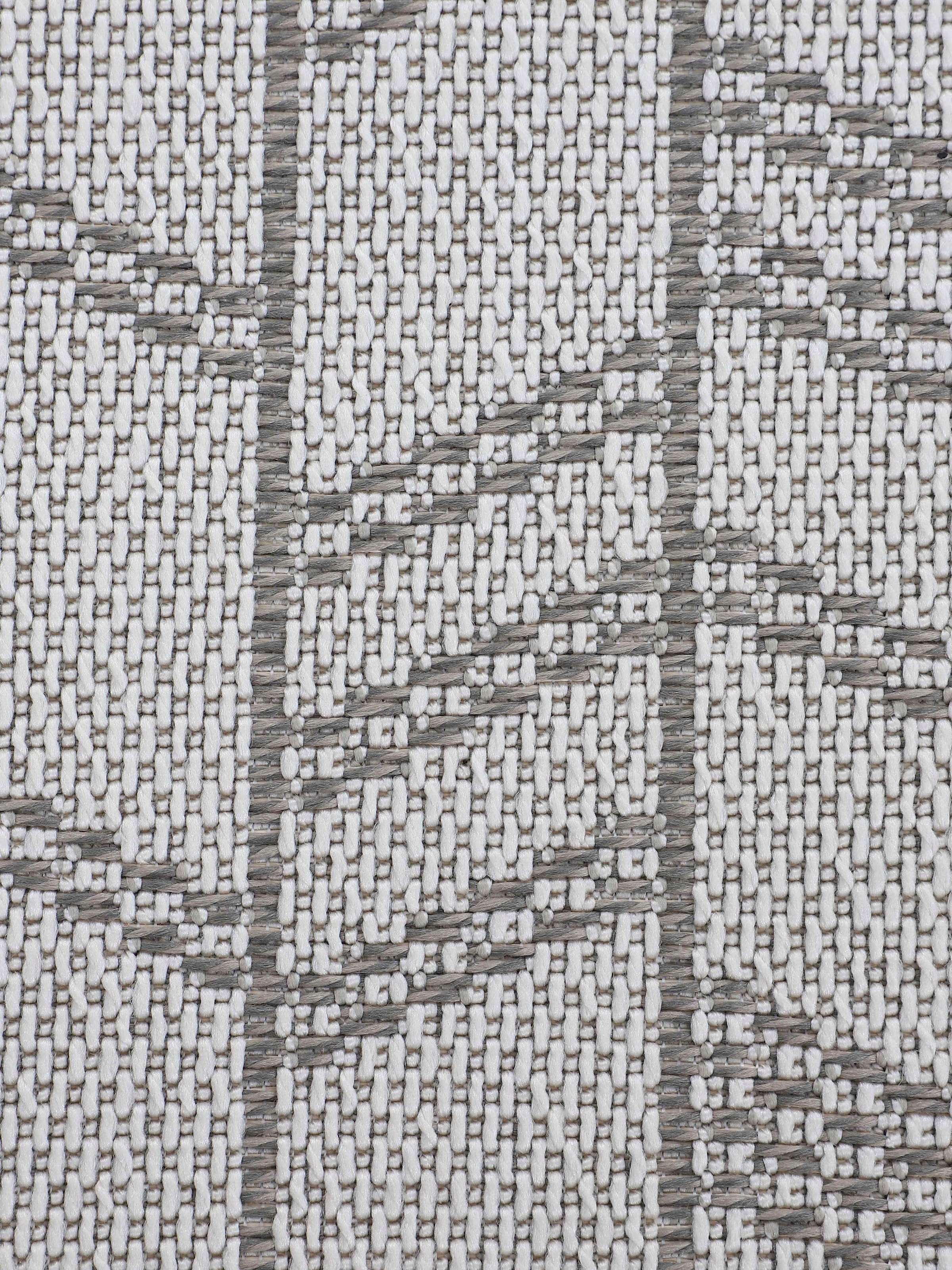 carpetfine Läufer »Boho 102«, rechteckig, 4 mm Höhe, robustes Flachgewebe, Sisal Optik, UV-beständig, Außenbereich