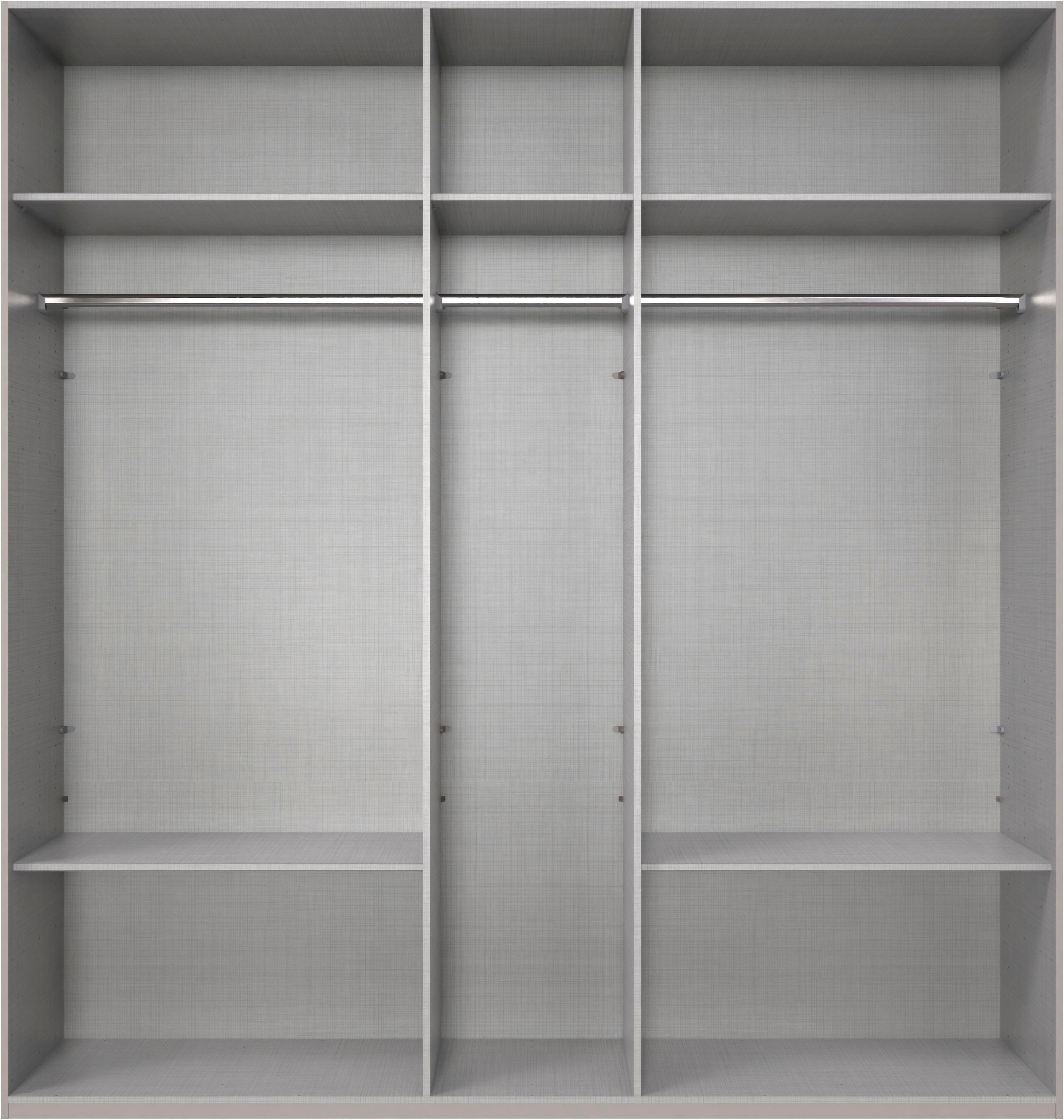 Wimex Kleiderschrank »Mugano,in 8 Breiten,3 Höhen,2 Tiefen, viele Farben, Made in Germany«, (in Basic oder Premium Ausstattung mit 2 weiteren Einlegeböden), mit langen oder kurzen Griffen aus Metall, mit oder ohne Spiegel