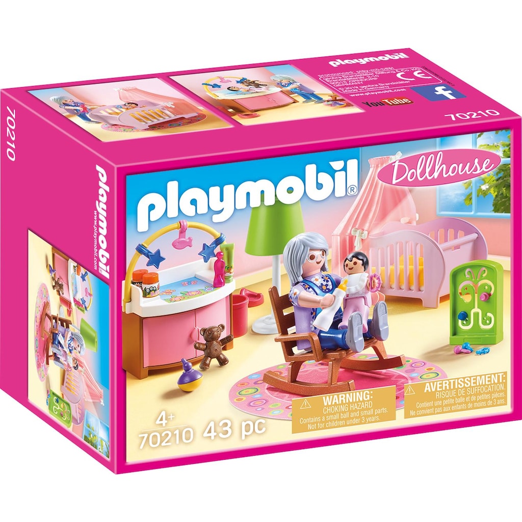 Playmobil® Konstruktions-Spielset »Babyzimmer (70210), Dollhouse«, (43 St.)