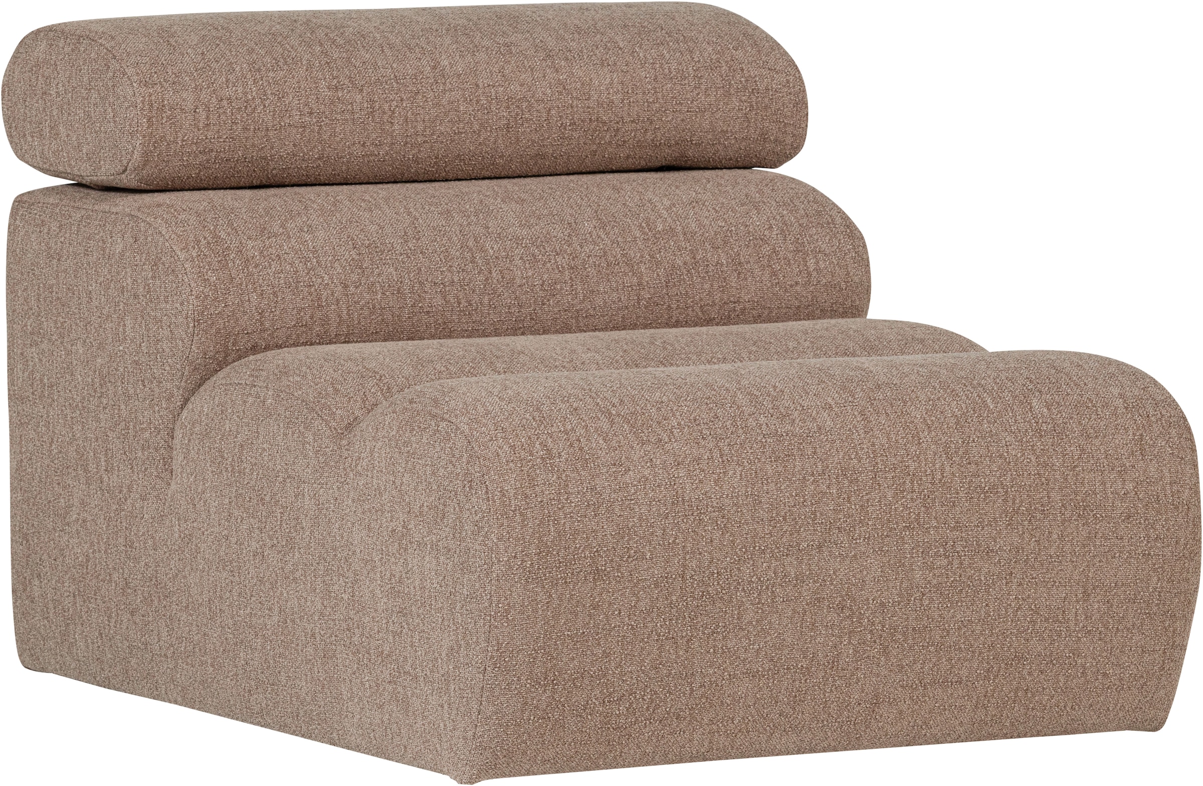 WOOOD Sofa-Mittelelement »Novi Bezug mit verstellbarer Nackenstütze B 82 x T 113 x H 86 cm« Tragkraft 120 kg, Maximale Verschleißfestigkeit