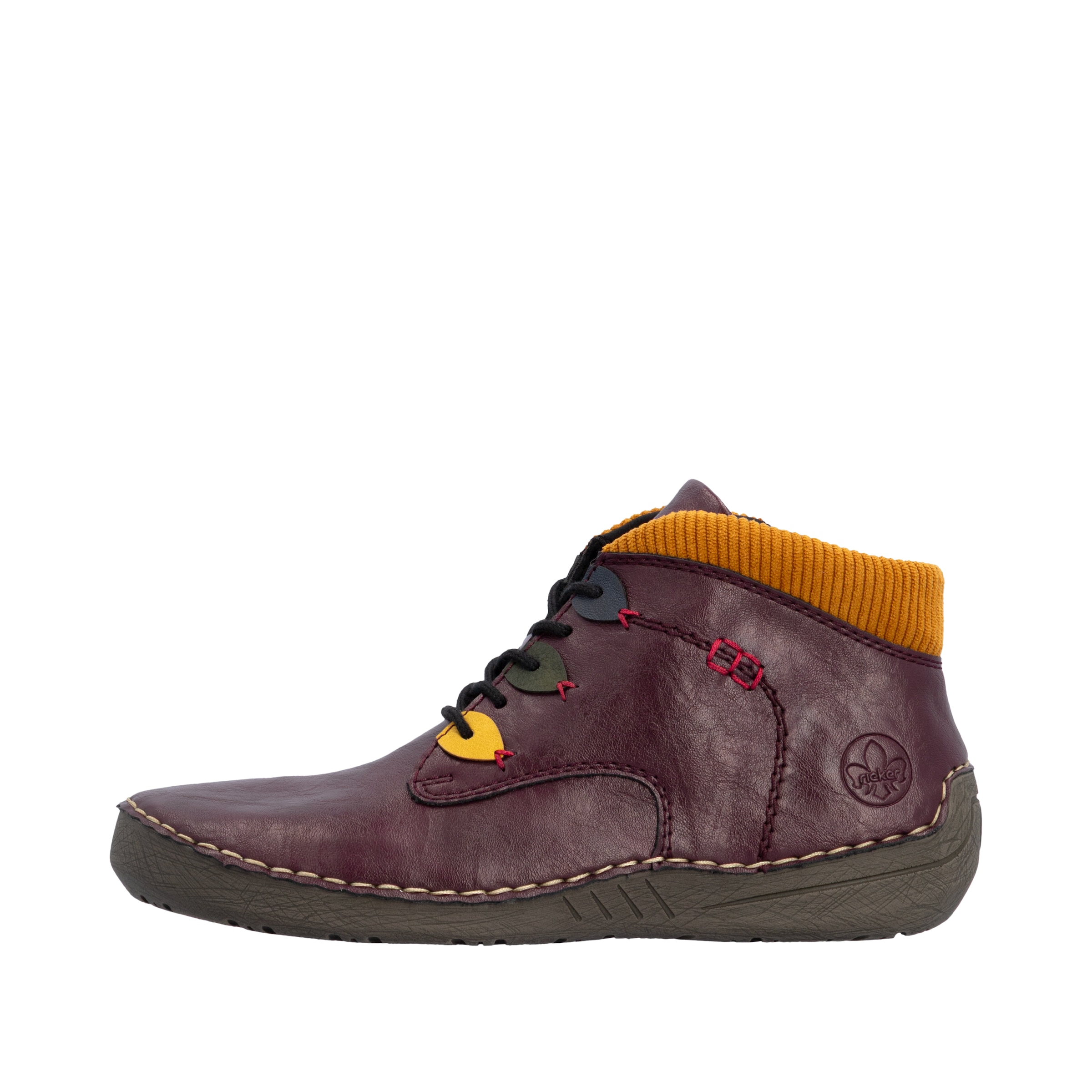 Rieker Schnürboots  Stiefelette, Casualboots, High Top Sneaker mit Innenreißverschluss