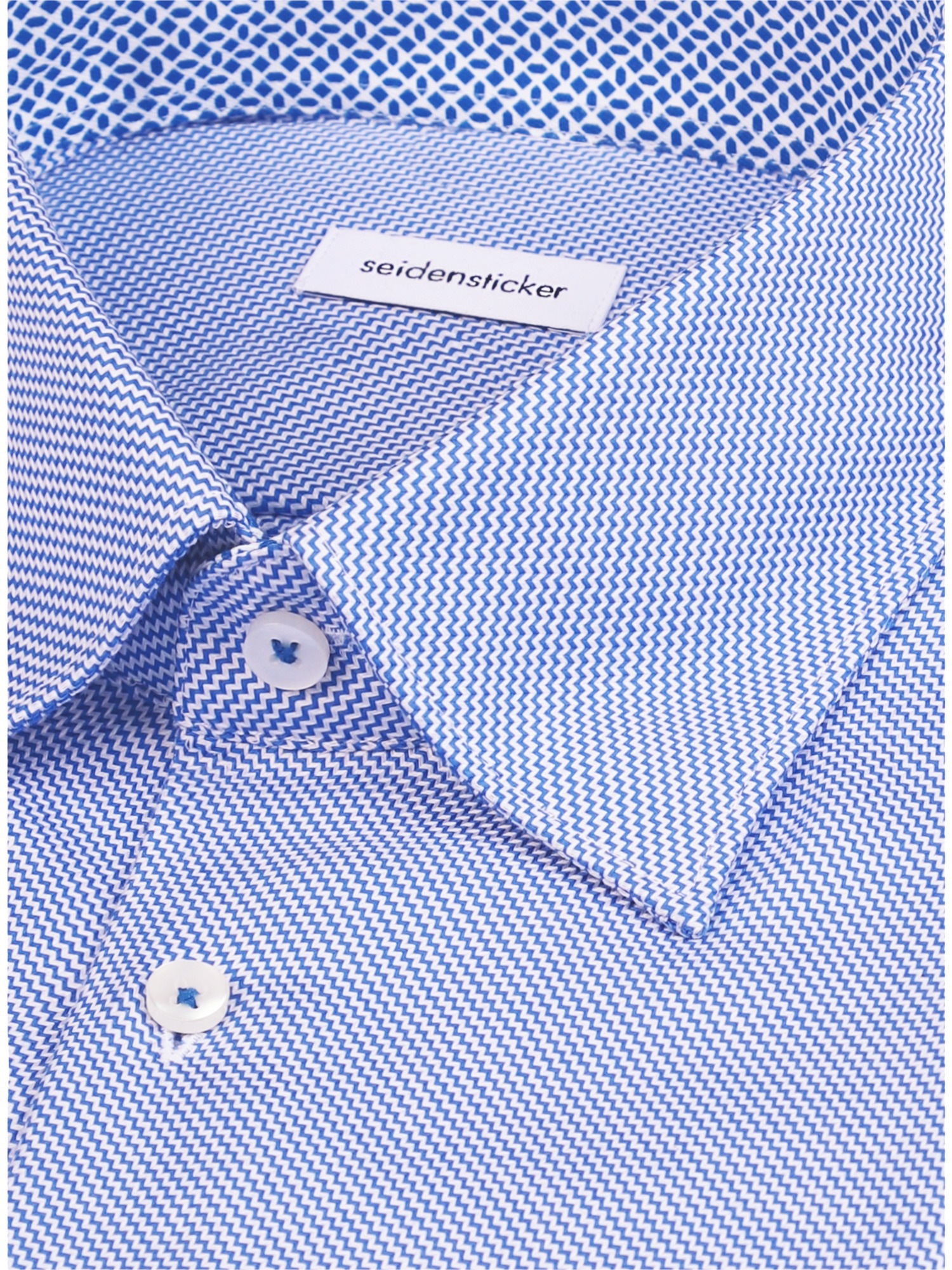 seidensticker Businesshemd »Schwarze Rose« Slim 1/1 Covered-Button-Down-Kragen Struktur