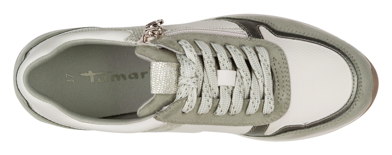 Tamaris Plateausneaker  , Schnürschuh, Freizeitschuh, Halbschuh in veganer Verarbeitung
