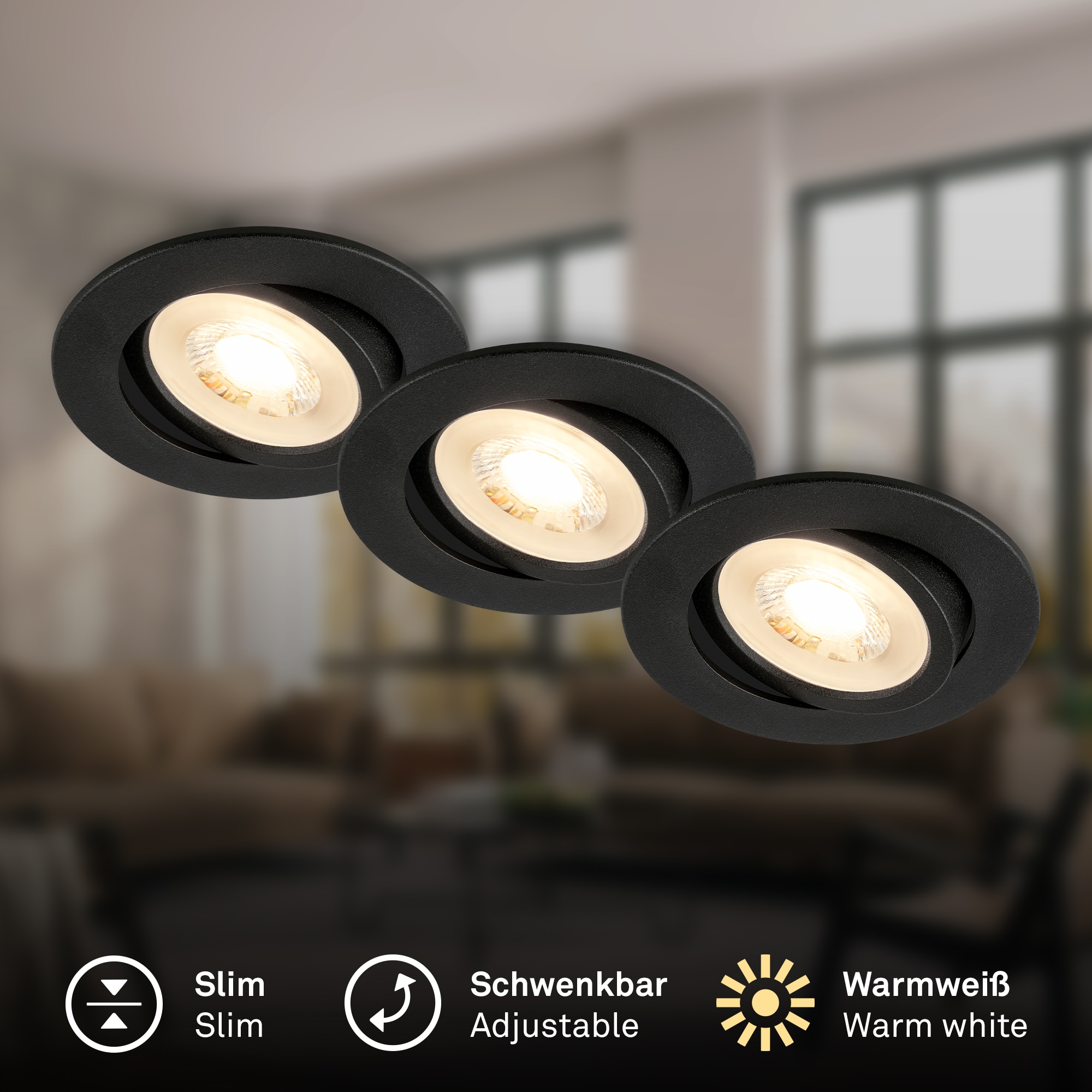 Briloner Leuchten LED Einbauleuchte »PIWO 7686065«