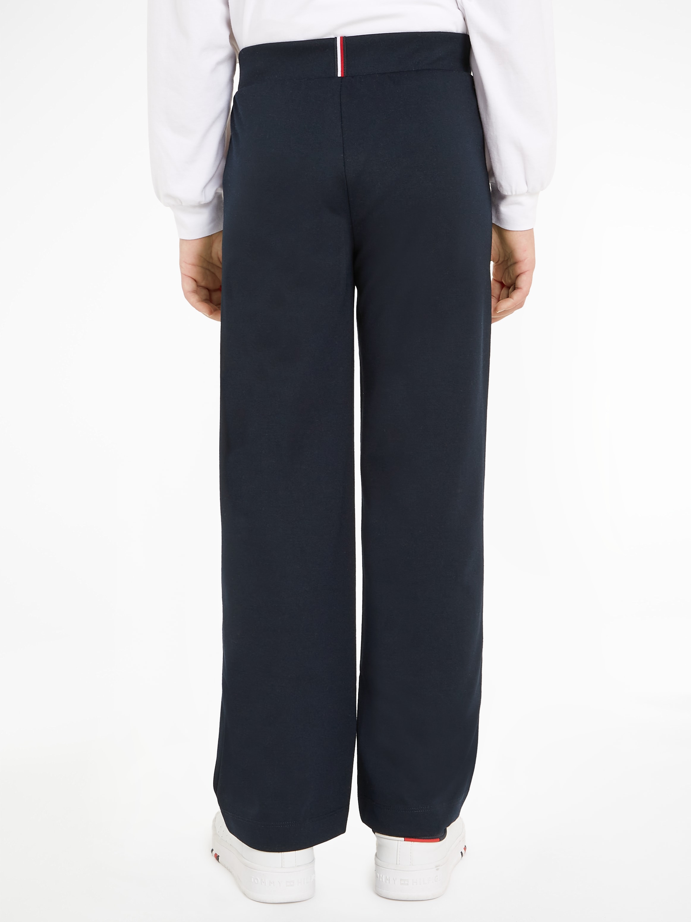 Tommy Hilfiger Webhose »MONOTYPE PUNTO WIDE PANT«, Kinder bis 16 Jahre mit Logoschriftzug