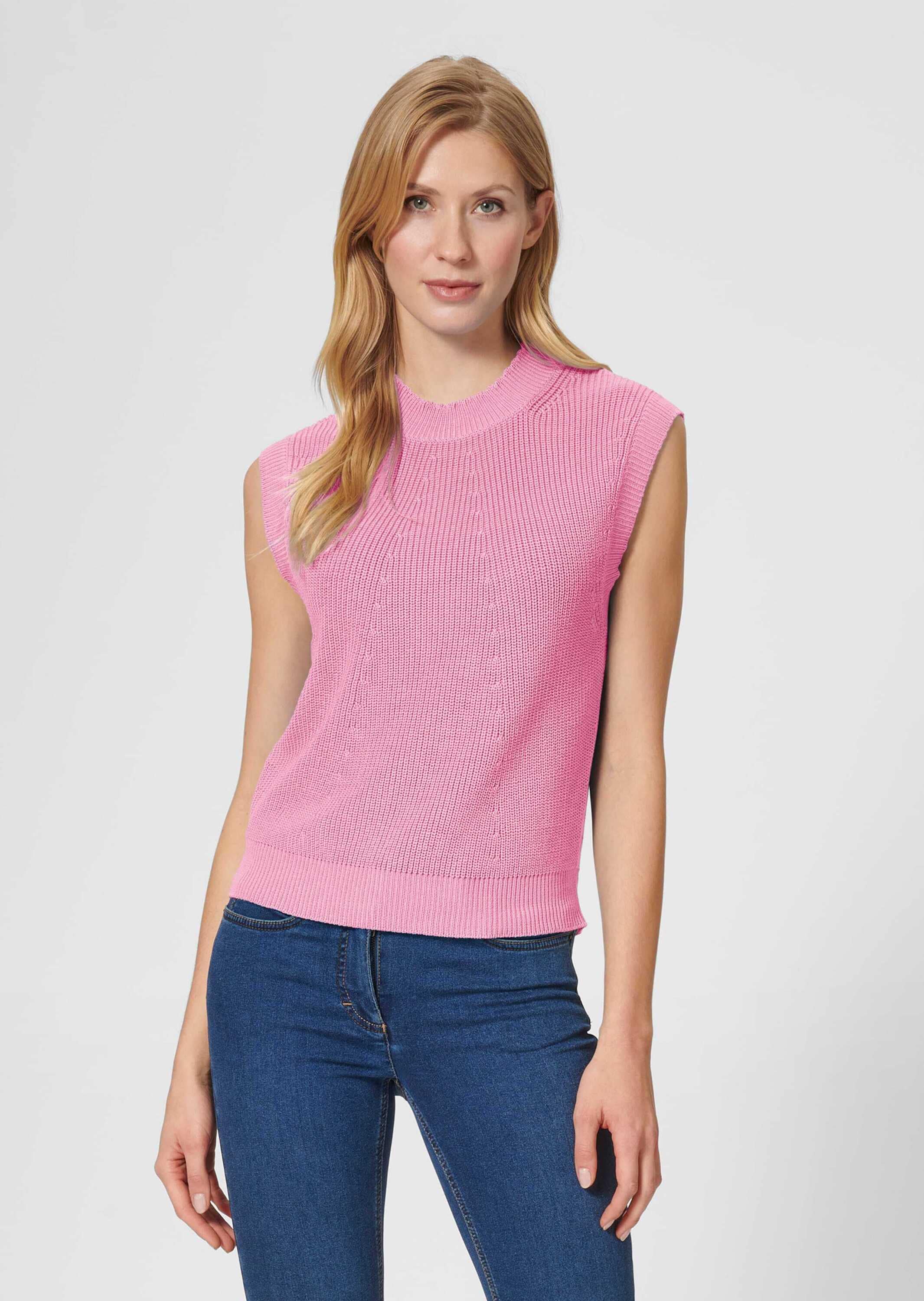 MADELEINE Longpullover »Pullunder Pullunder mit Stehkragen«