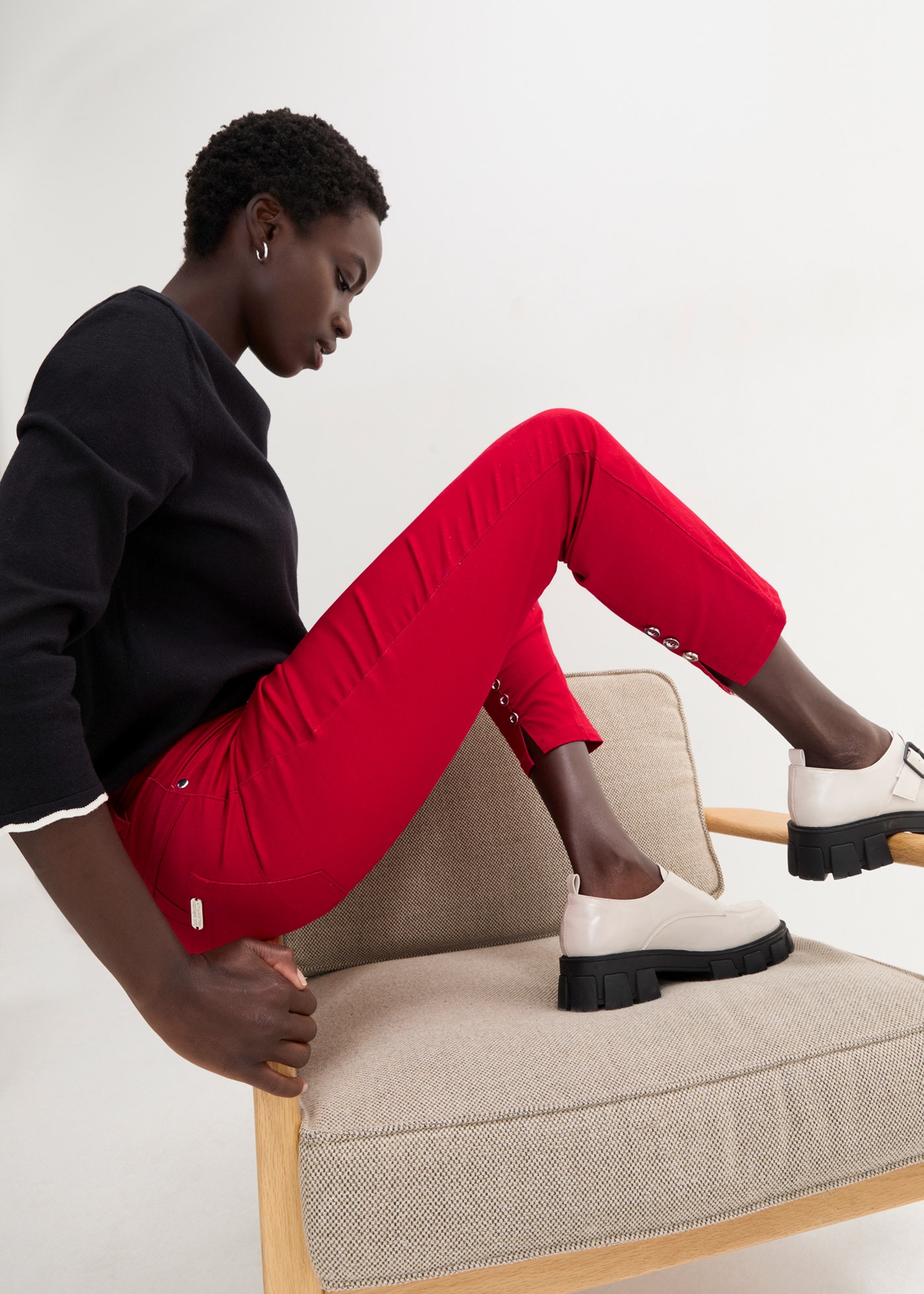 bonprix Stretch-Hose »Stretchhose aus Baumwolle«  Stretchhose aus Baumwolle