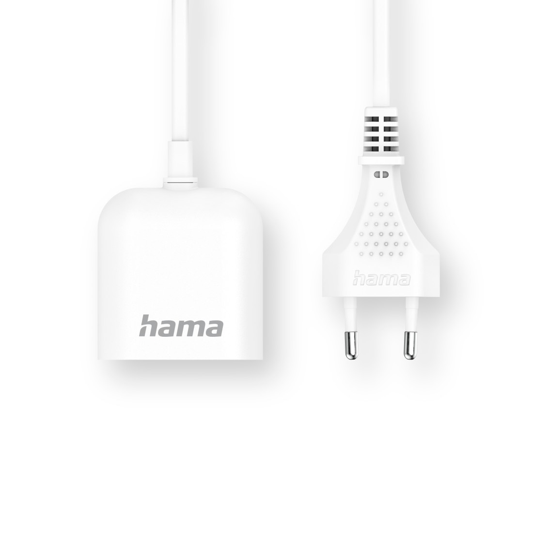 Hama Netzteil »USB Netzteil, 1,9 m, 2,4 A, 2x USB-A, Weiß«