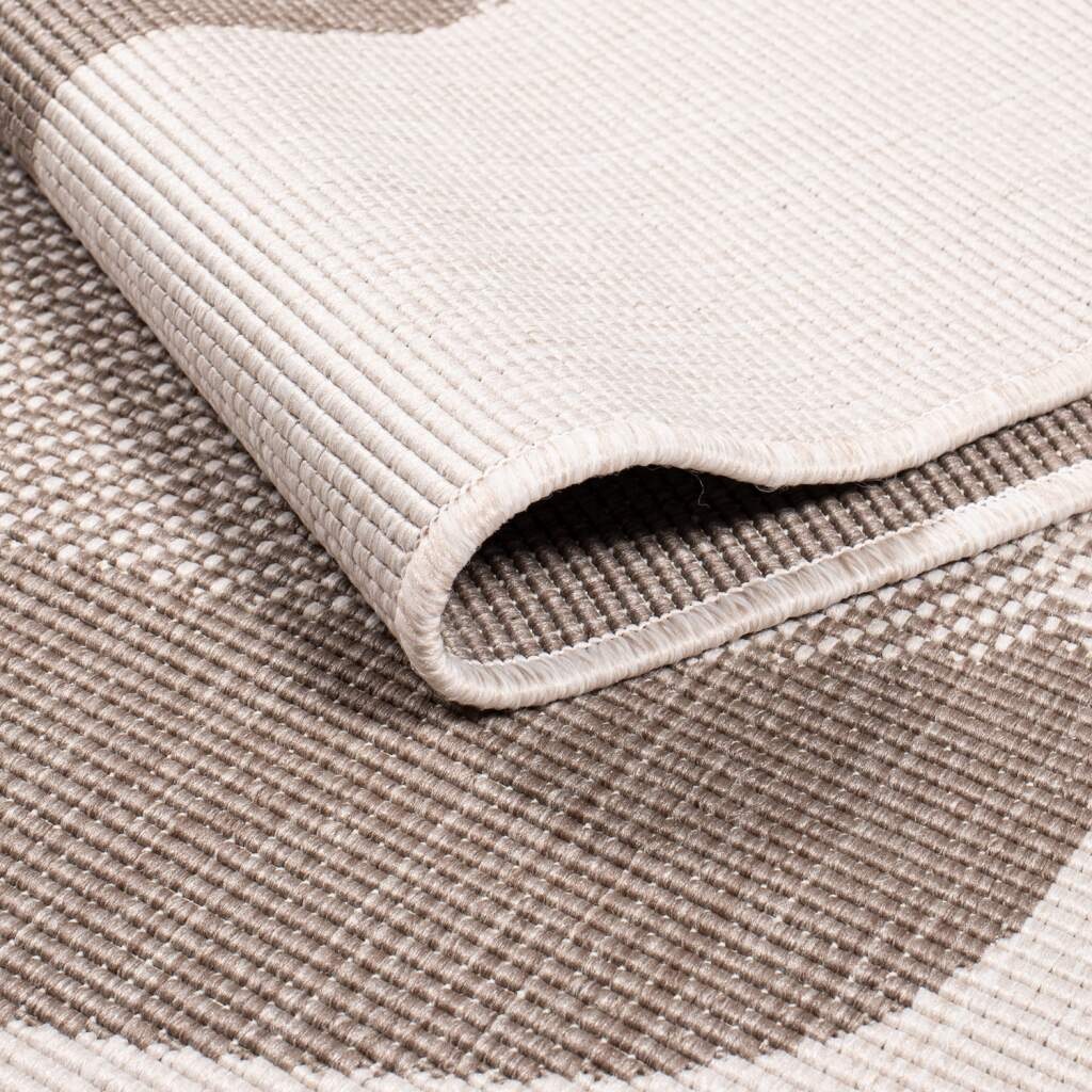 Carpet City Outdoorteppich »DUO RUG 5835«, rechteckig, 5 mm Höhe, Wendeteppich Wetterfest In- & Outdoor, Balkon, Terrasse, Wohnzimmer