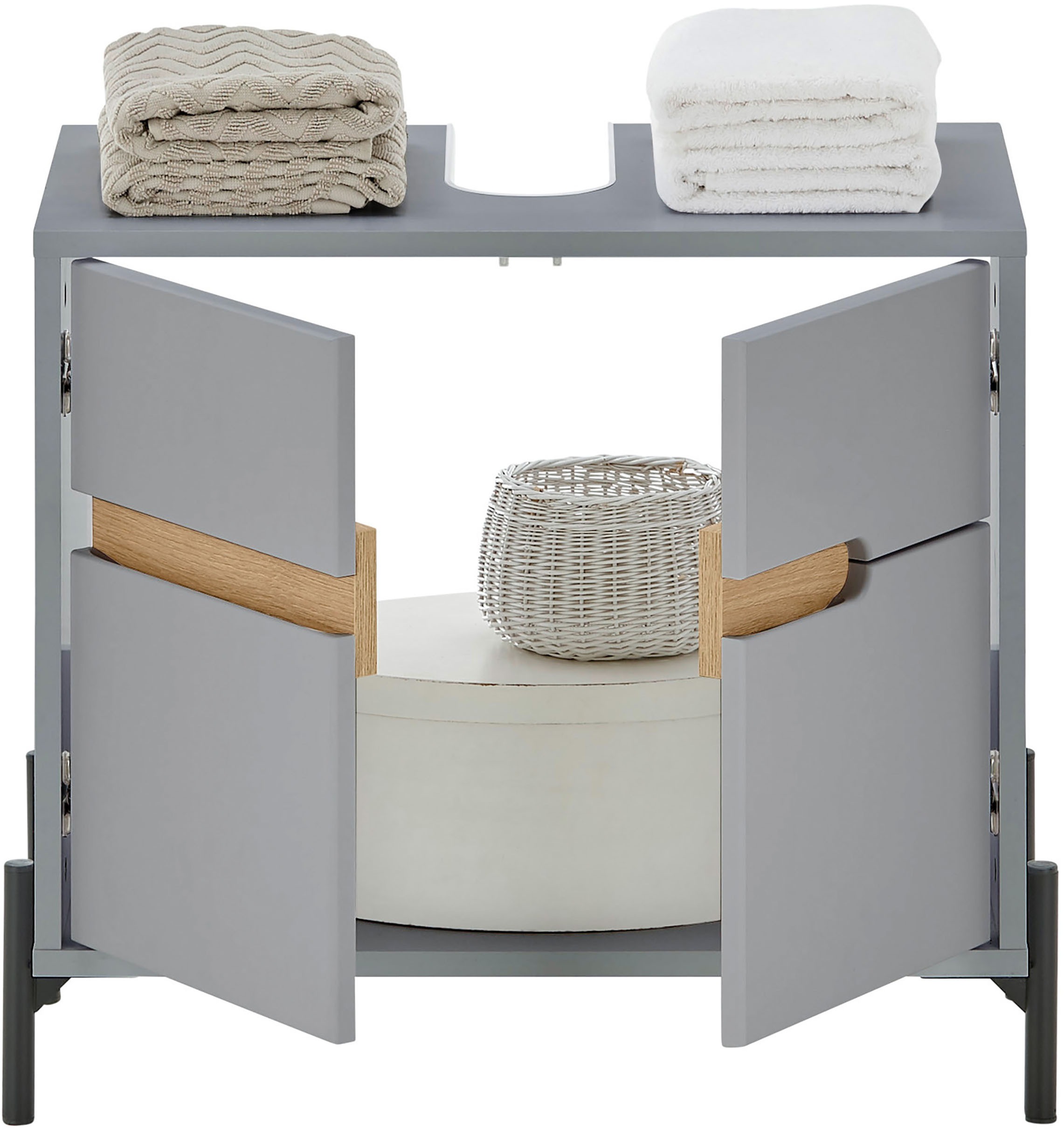 BASIC by Balculina Waschbeckenunterschrank »Avanto B/H/T 60x55x35 cm« 1 Stk. tlg. Breite 60cm, Softclose für Türen, FSC-Mix 70%