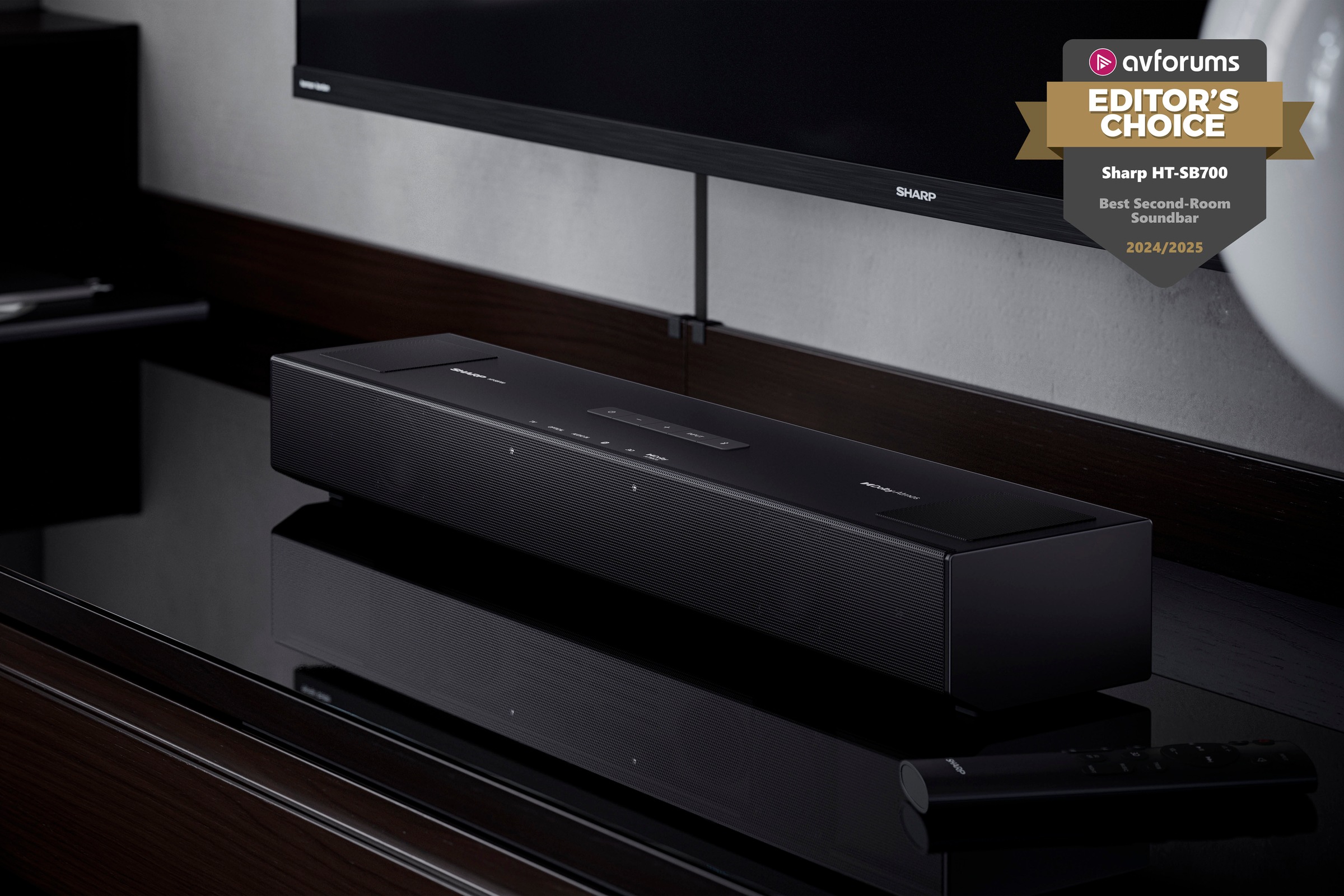 Sharp Soundbar »HT-SB700« 2.0.2 (Bluetooth Automatische Abschaltung | Bass- und Lautstärkeregelung | Equalizer | Steuerung per TV Fernbedienung | Touch - Bedienung 140 W)