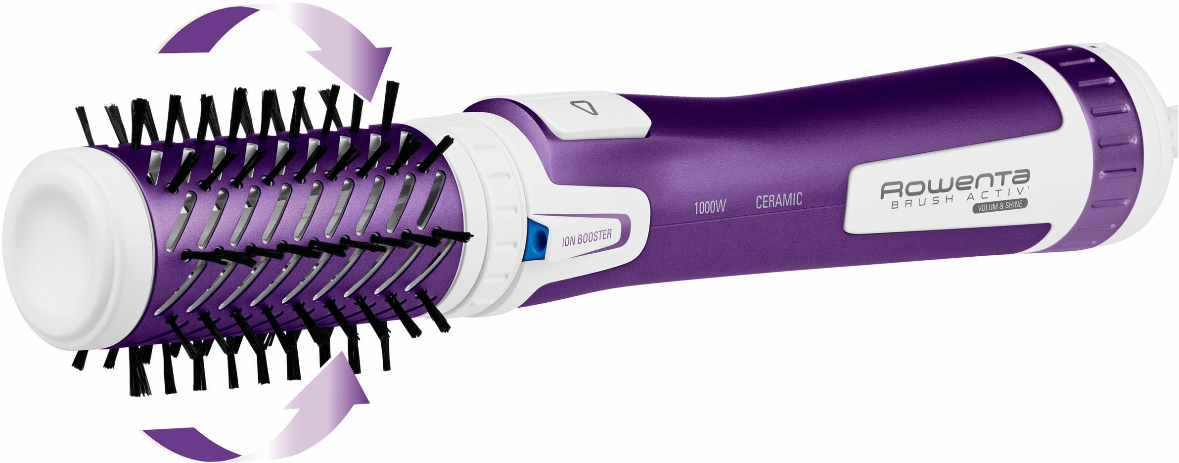 Rowenta Warmluftbürste »Brush Activ Volume & Shine, rotierend, 2 Bürstenköpfe,«, 2 Aufsätze, Keramikbeschichtung, 3 Geschwindigkeitsstufen, Kaltstufe, CF9530