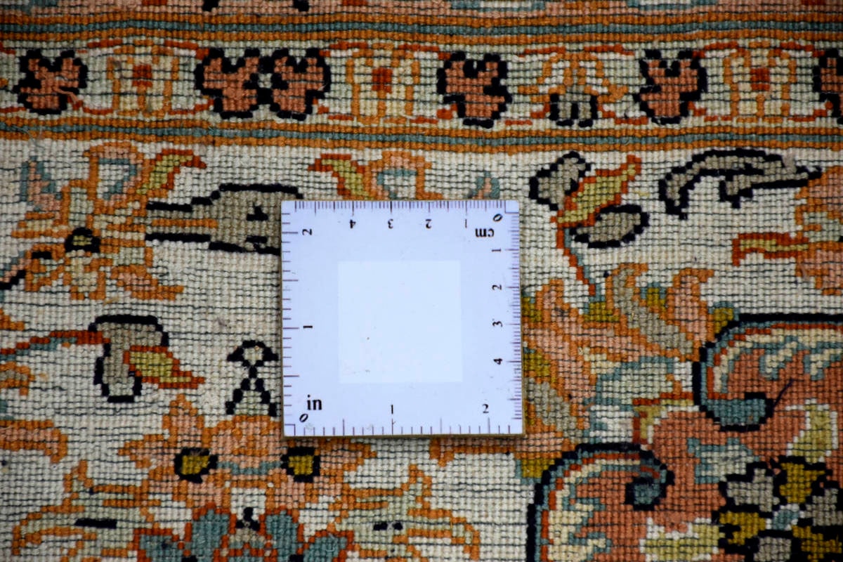 Kayoom Seidenteppich »Kashan 4875«, rechteckig, Einzelstück mit Zertifikat, Wohnzimmer