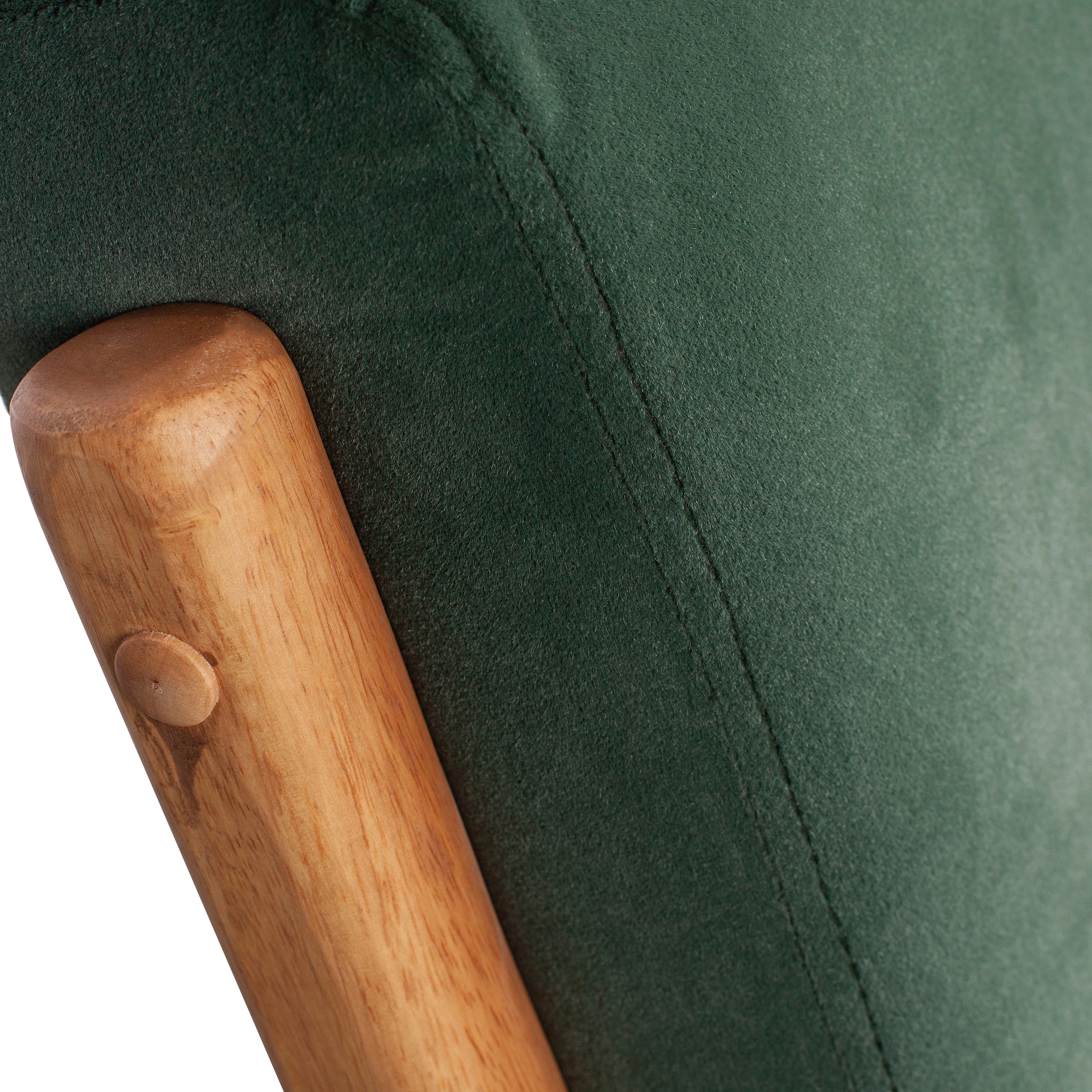 WOOOD Loungesessel »Mark mit Gewebtem Bezug und Gummibaumholz-Rahmen B 67 x T 82 x H 75 cm« Gute Verschleißfestigkeit, Tragkraft 135 kg, separates Rückenkissen