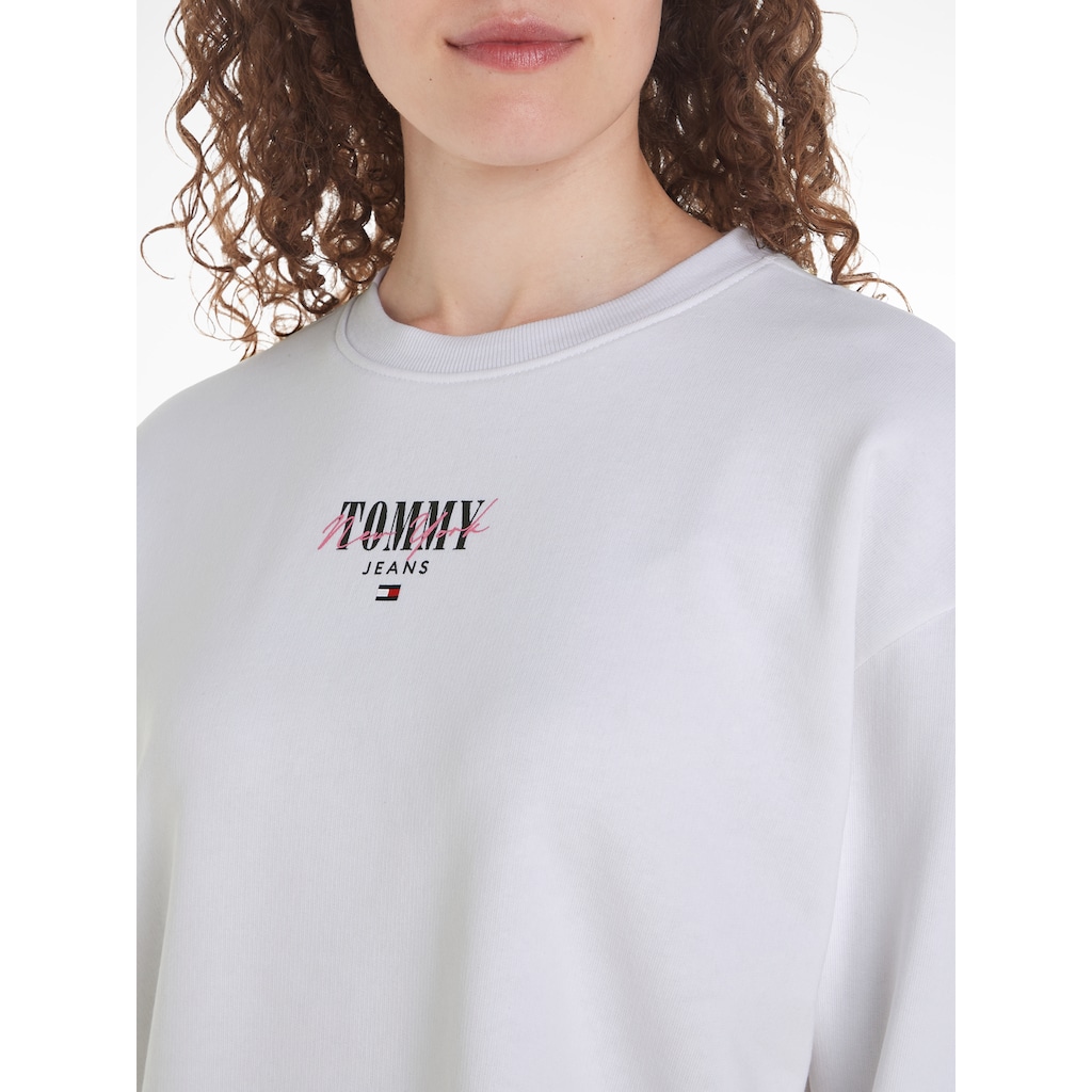 Tommy Jeans Sweatshirt »TJW RLX ESSENTIAL LOGO CREW EXT«, mit Tommy Jeans Logo-Schriftzug