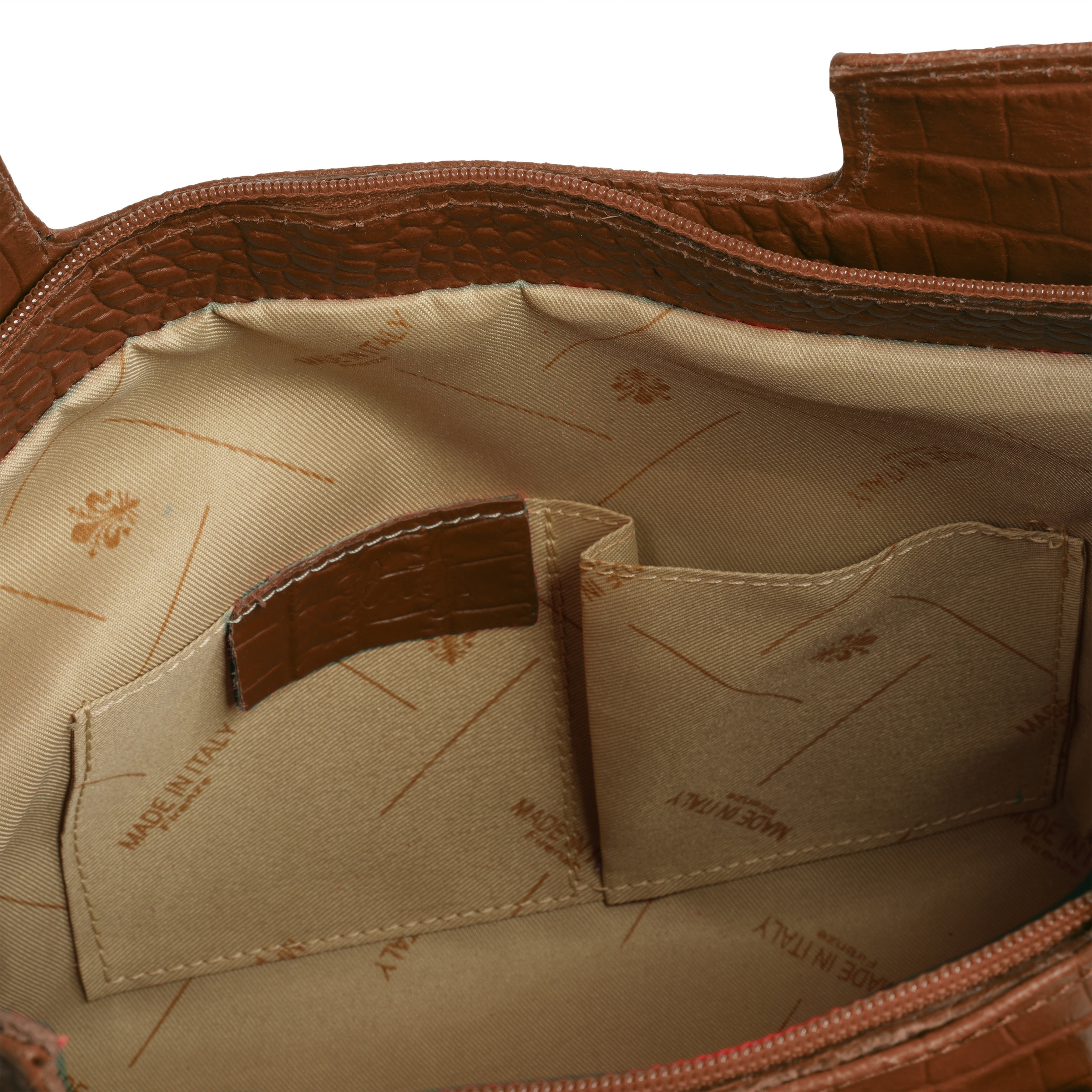 Cluty Henkeltasche echt Leder, Made in Italy