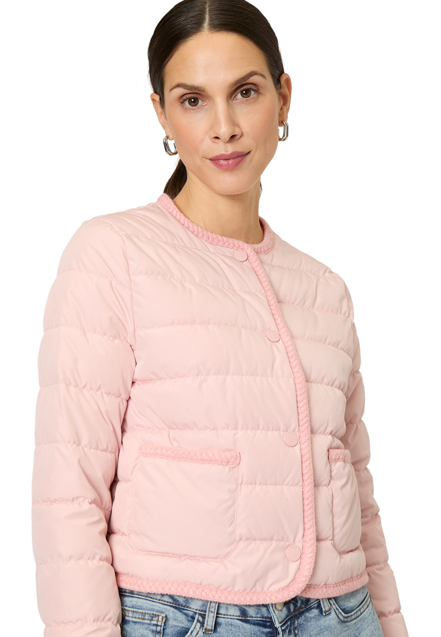 Zero Steppjacke »Steppjacke mit Knopfleiste«