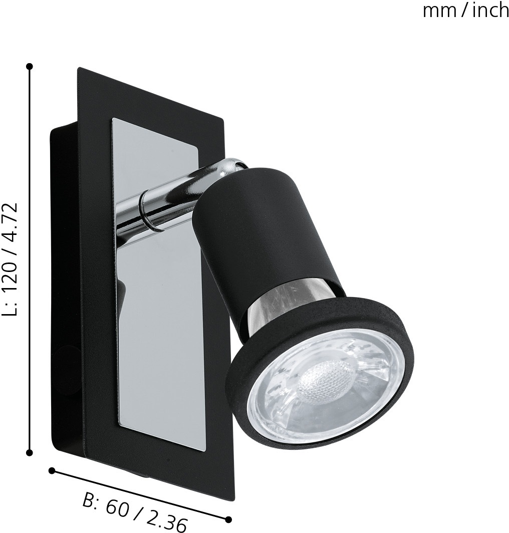 EGLO LED Wandleuchte »SARRIA«, 1 flammig, Leuchtmittel LED-Board-GU10 | LED wechselbar