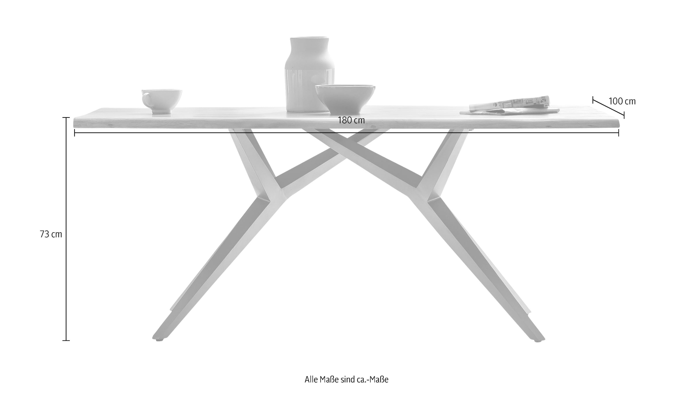 SIT Esstisch Design-Gestell im industriellen Antiklook