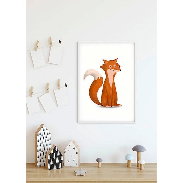 Komar Poster »Cute Animal Fox«, Tiere, Kinderzimmer, Schlafzimmer,  Wohnzimmer im OTTO Online Shop